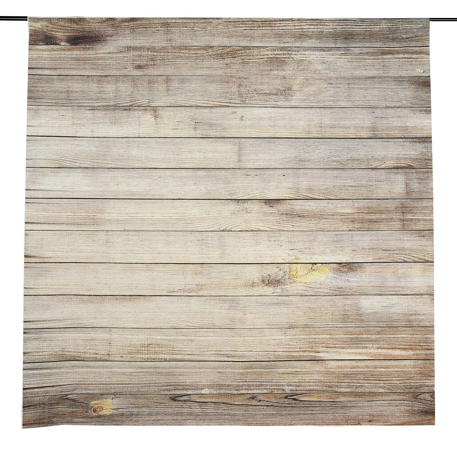 8ftx8ft Natural Vintage Wood Panels Print Vinyl Photography Backdrop, Photo Shoot Background