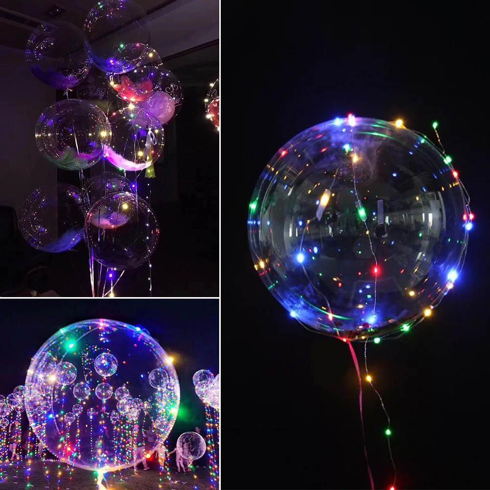 24 Clear Fully Transparent Durable PVC Helium or Air Bubble Balloon