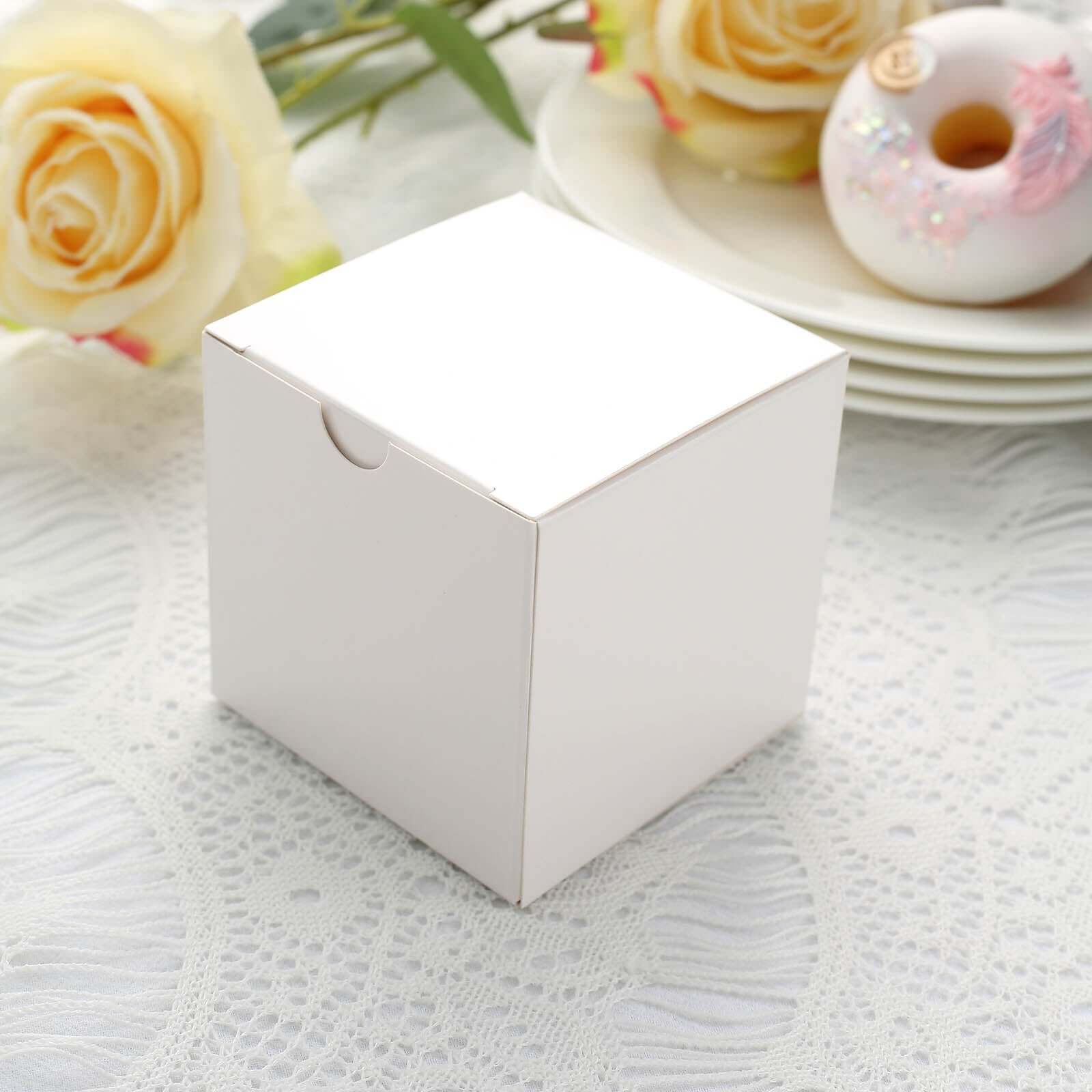 100 Pack 3 Easy DIY White Party Or Shower Favor Candy Gift Boxes