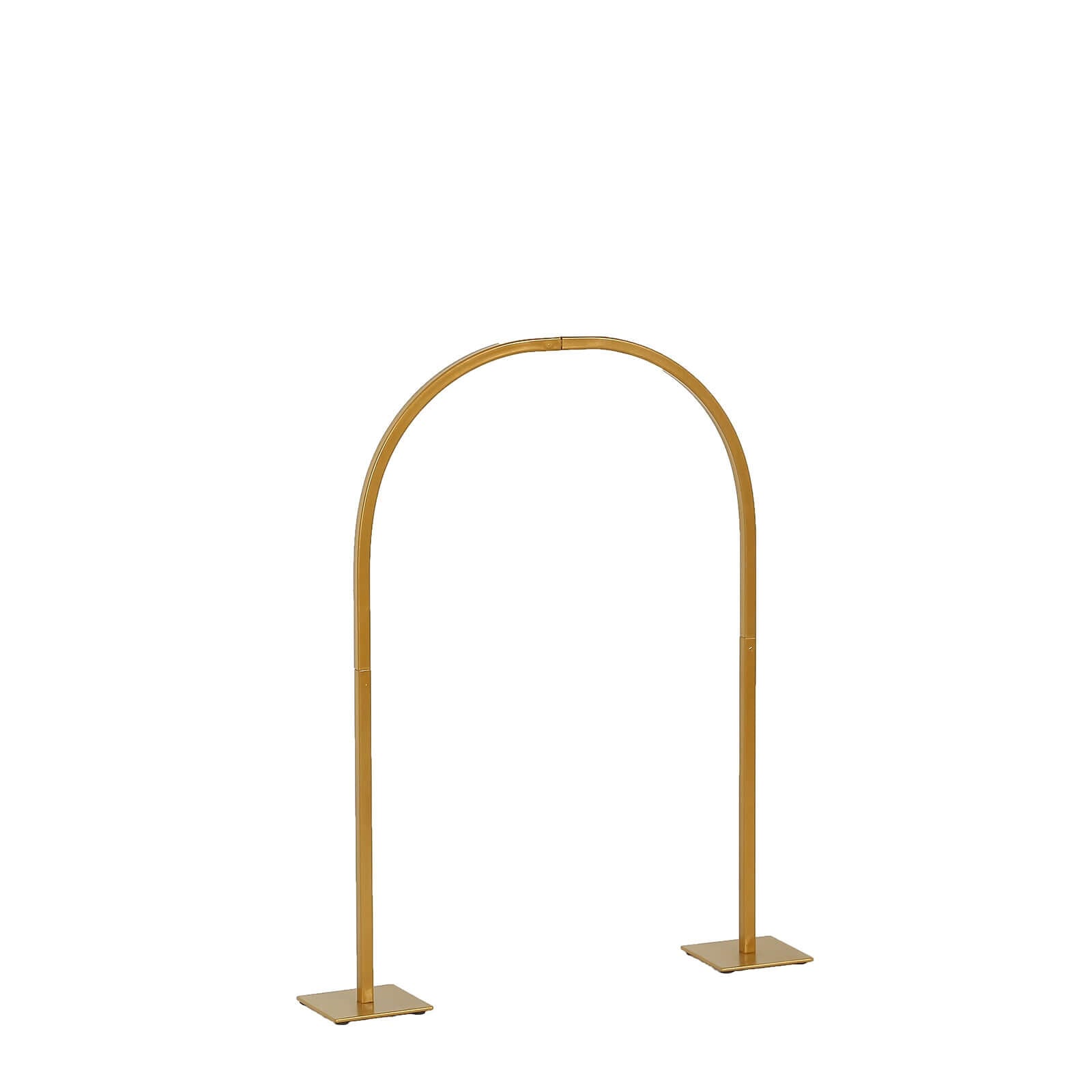 Gold Metal Chiara Arch Table Centerpiece with Rounded Top - Detachable Flower Stand Frame for Weddings 23