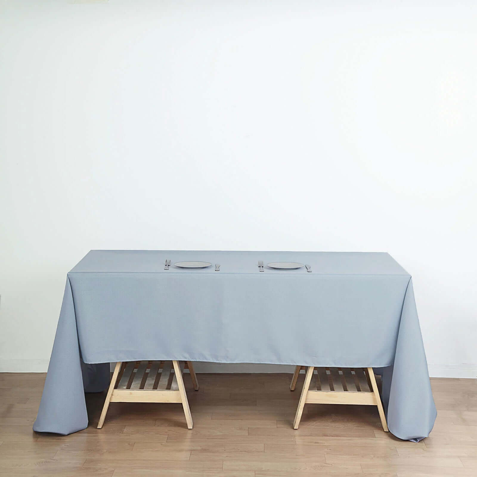 Polyester 60x126 Rectangle Tablecloth Dusty Blue - Wrinkle-Resistant Table Cover