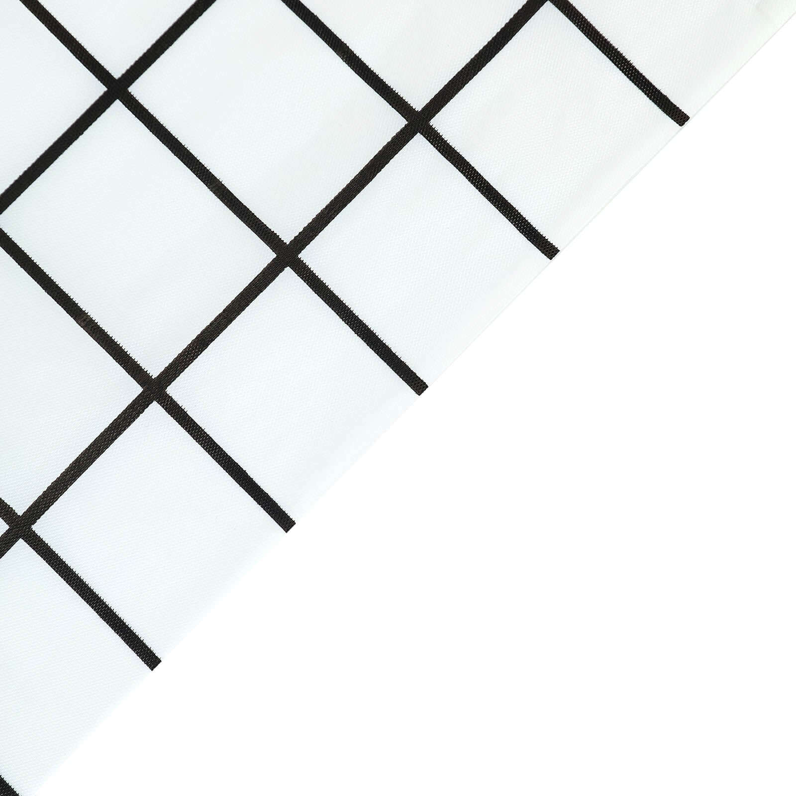 5-Pack Plastic Table Covers Black/White Grid Rectangle - Durable Checkered PVC Disposable Tablecloths 54x108