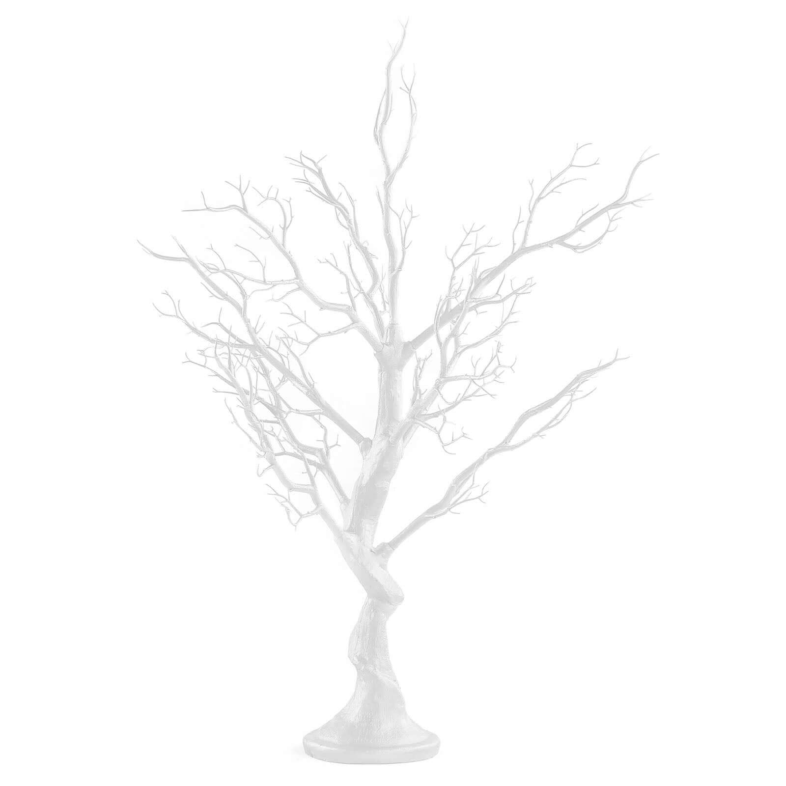 Manzanita Tree Centerpiece White with 8 Acrylic Bead Chains - Easy Assembly Decorative Artificial Tree for Modern Weddings Parties & Event Displays 34