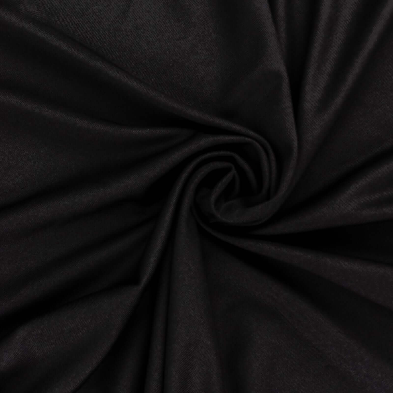 Black Spandex 4-Way Stretch Fabric Roll, DIY Craft Fabric Bolt- 60x10 Yards