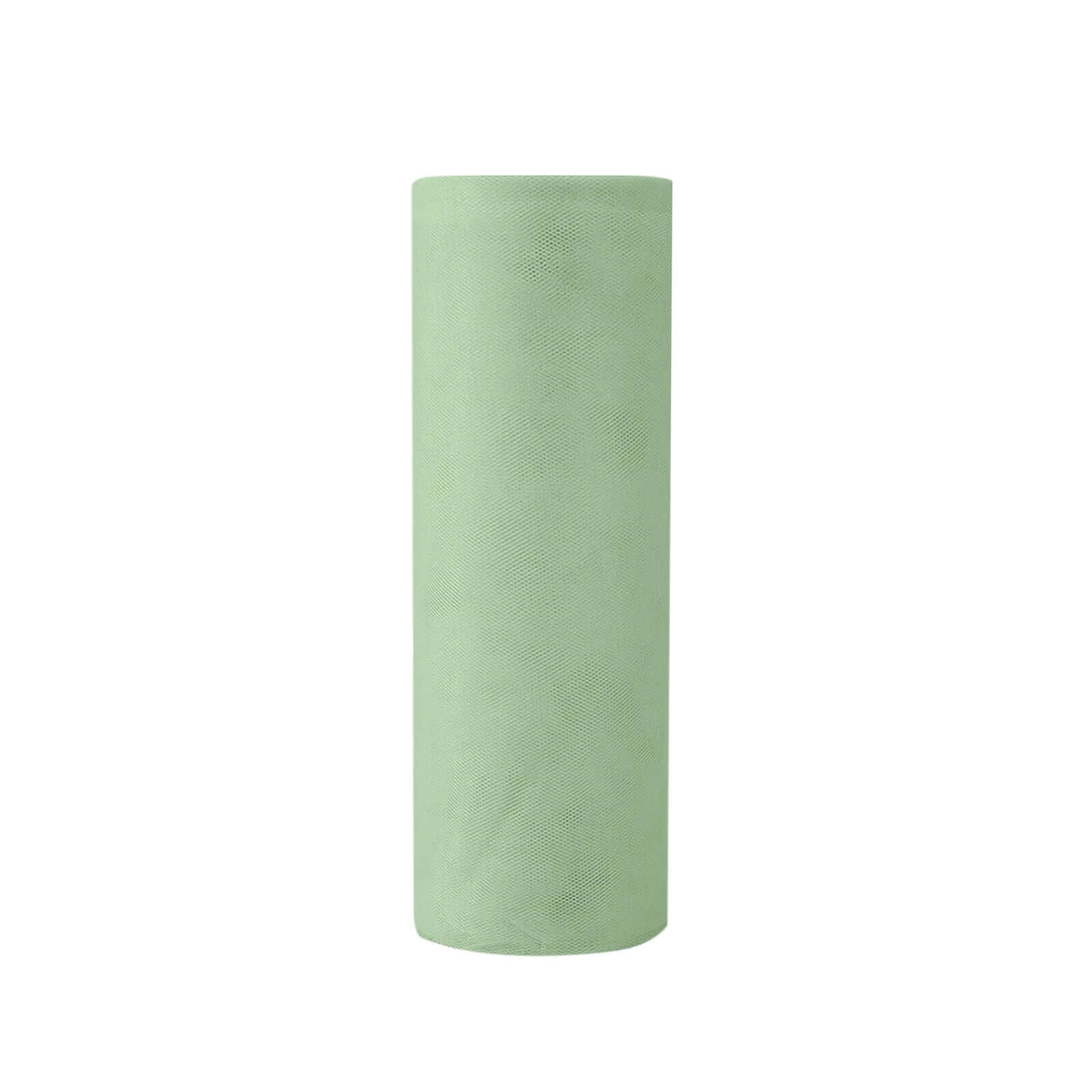 12x100 Yards Sage Green Tulle Fabric Bolt, Sheer Fabric Spool Roll For Crafts