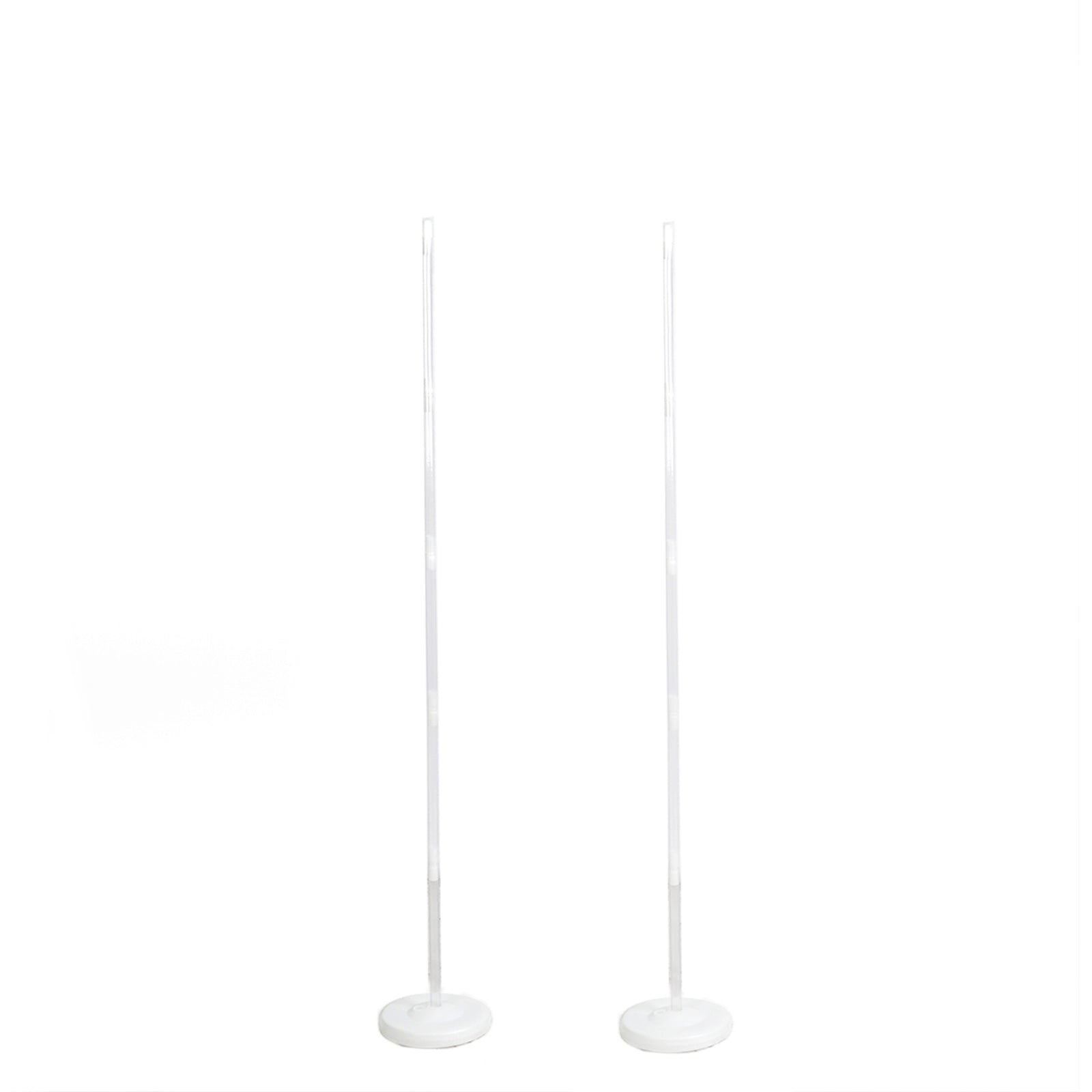 2 Pack White Balloon Column Stand Kit, 5ft Balloon Towers