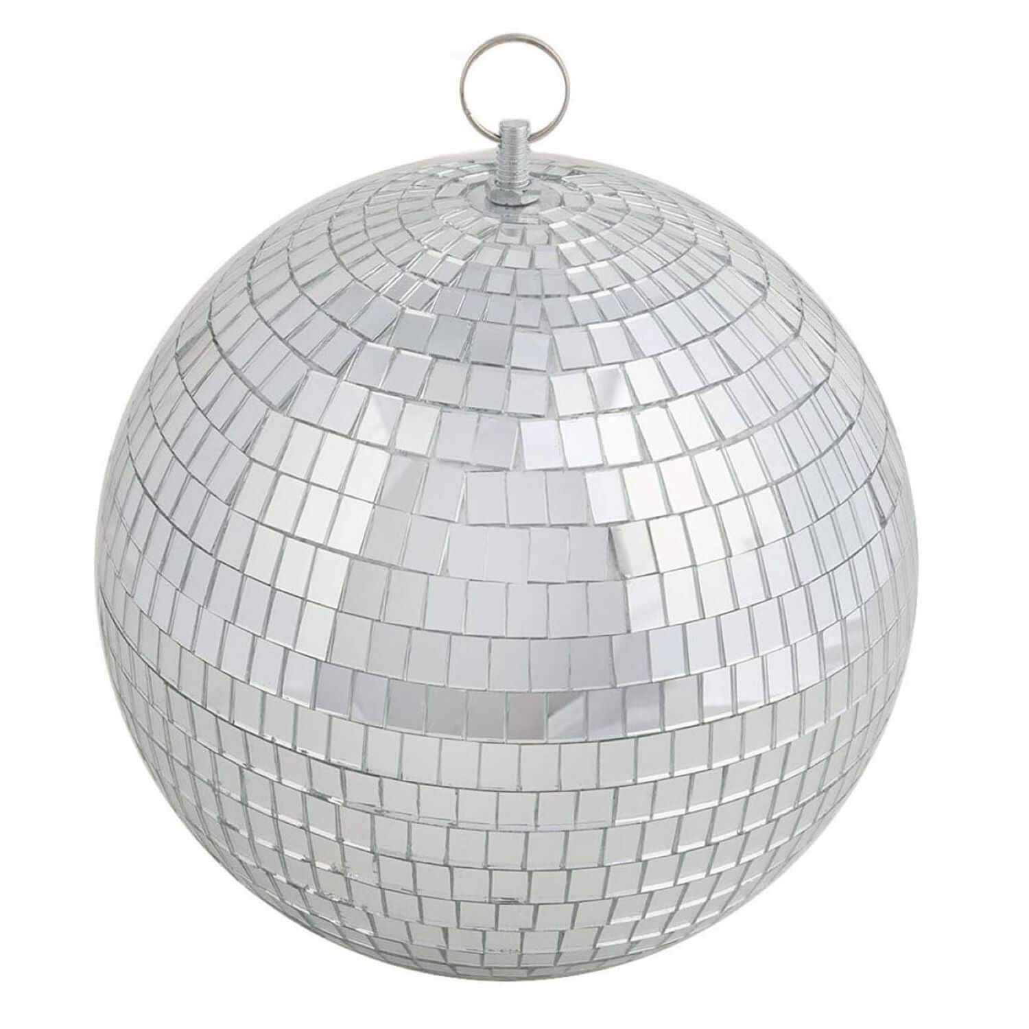 4 Pack 8 Silver Foam Disco Mirror Ball With Hanging Ring, Holiday Party Decor