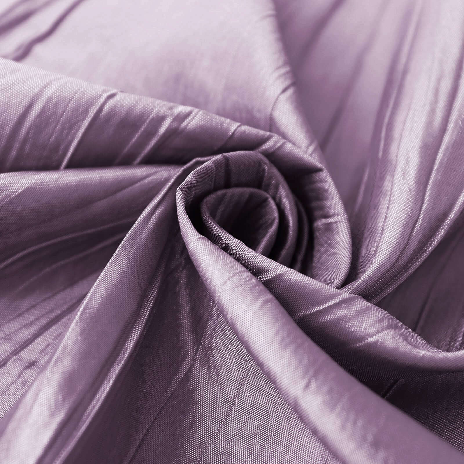 Taffeta 120 Round Tablecloth Violet Amethyst - Seamless Accordion Crinkle Table Cover