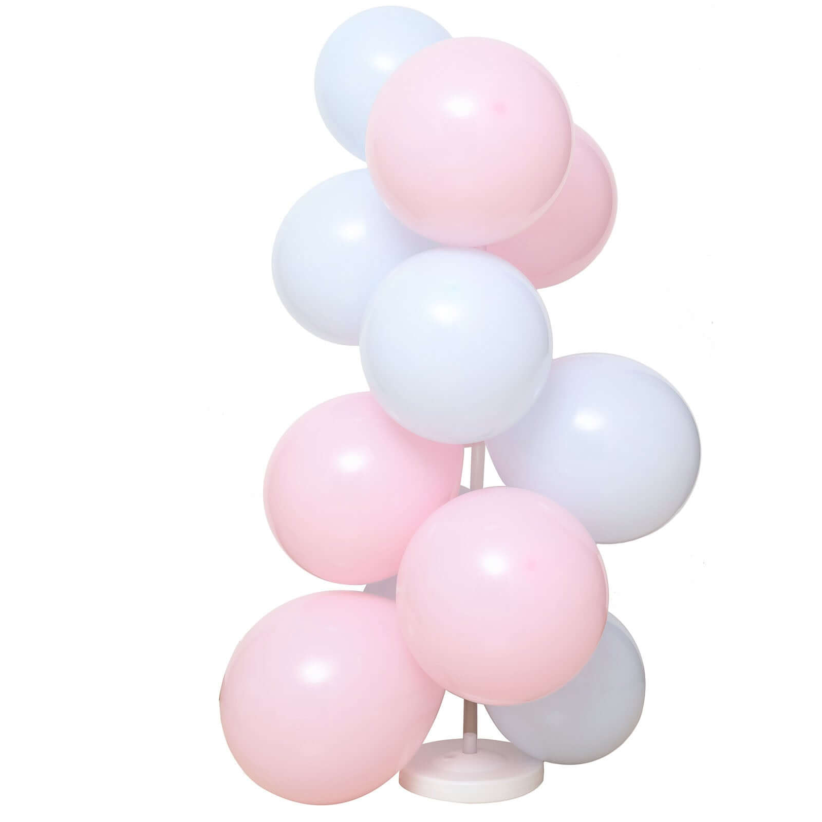 2 Pack White Balloon Column Stand Kit, 5ft Balloon Towers