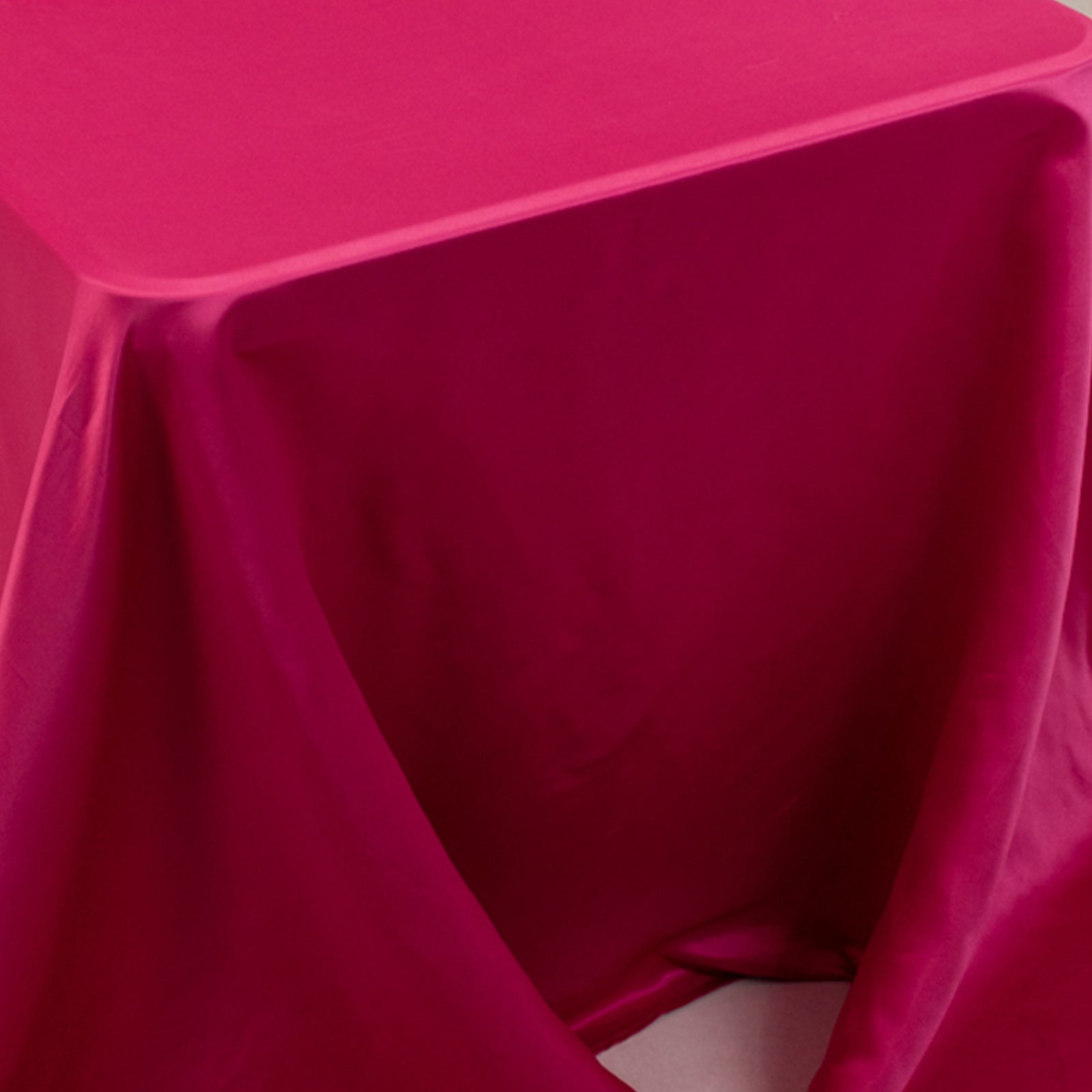 Lamour Satin 90x156 Rectangle Tablecloth Fuchsia - Luxurious, Soft Seamless Table Cover