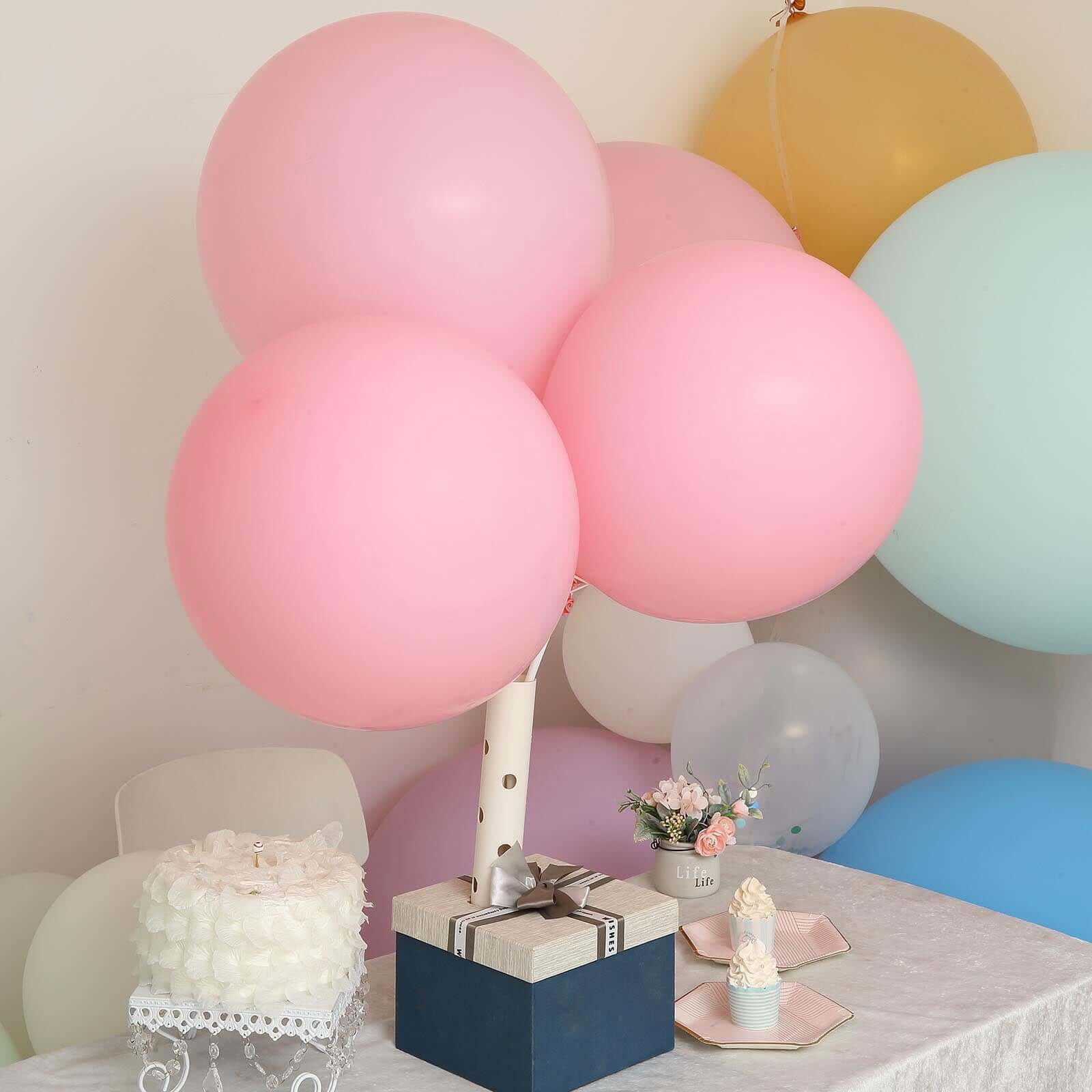 10 Pack 18 Matte Pastel Blush Helium or Air Latex Party Balloons