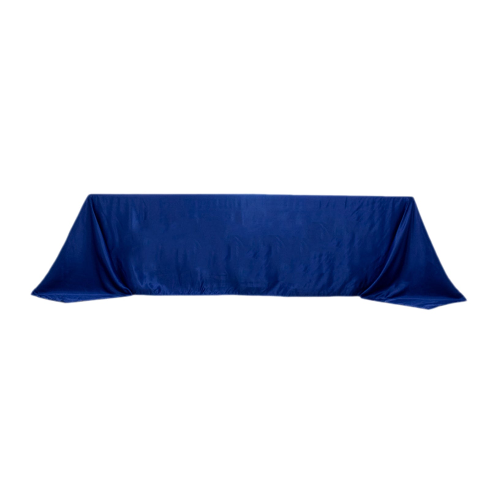 Lamour Satin 90x156 Rectangle Tablecloth Royal Blue - Luxurious, Soft Seamless Table Cover