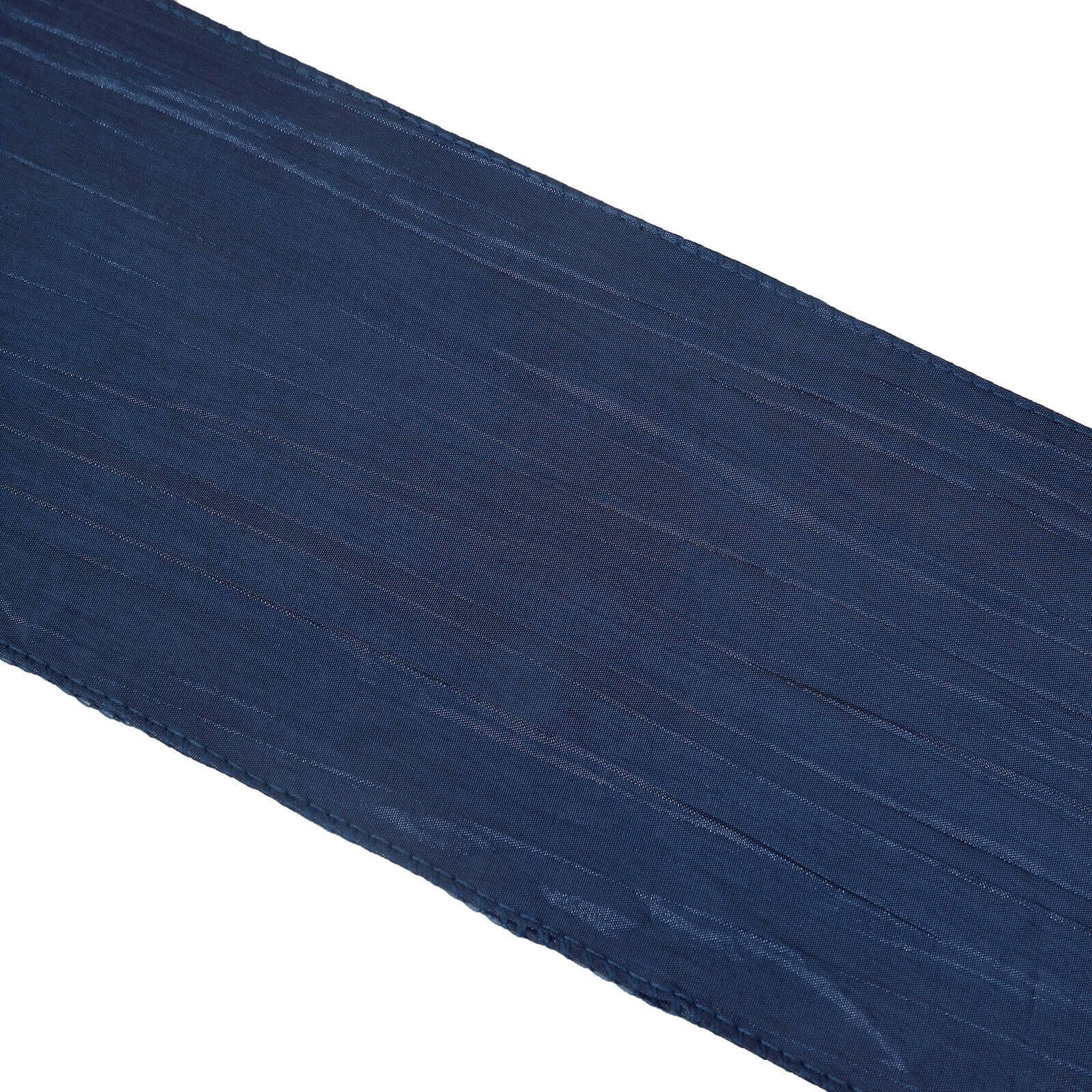 5 Pack Taffeta 6x106 Chair Sashes Navy Blue Accordion Crinkle Texture - Stylish Decor for Weddings & Gatherings