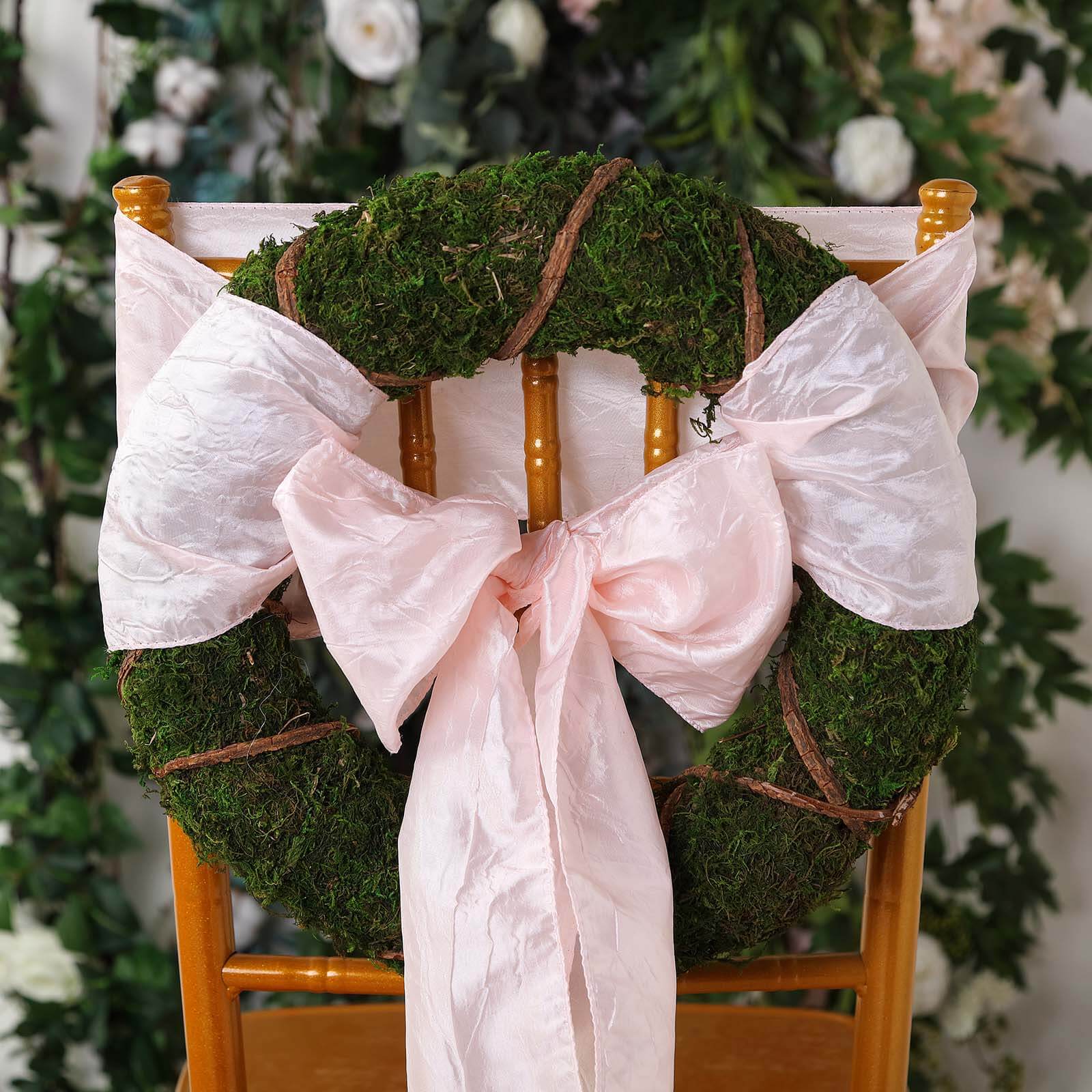 2 Pack 14 Green Natural Preserved Moss Wreaths With Twine Twig Wrap