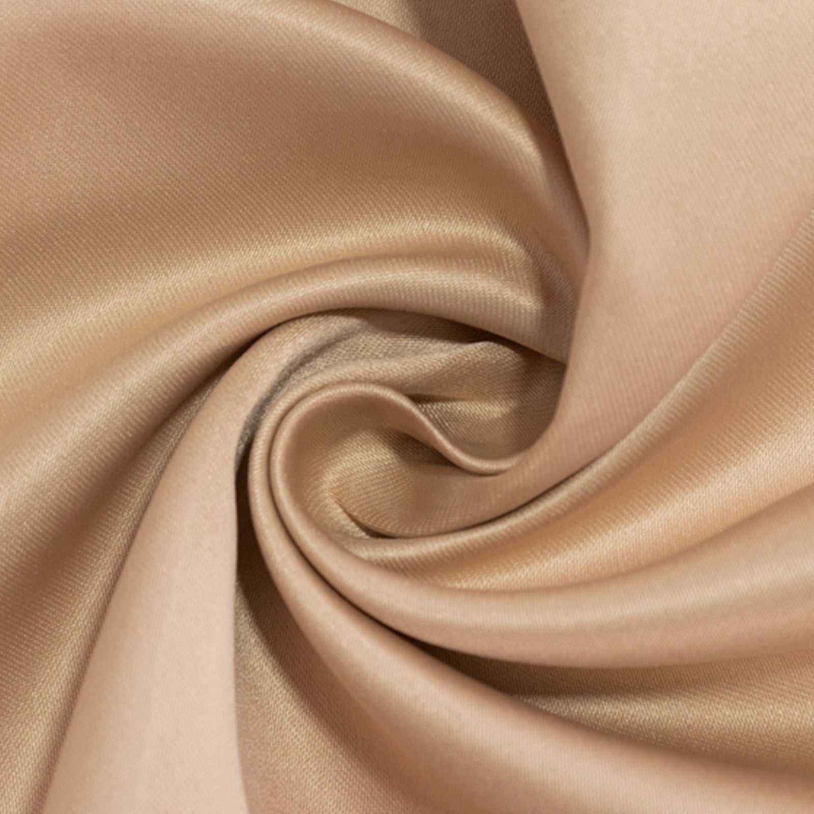 Lamour Satin 120 Round Tablecloth Nude - Seamless Table Cover with Soft Tempered Sheen