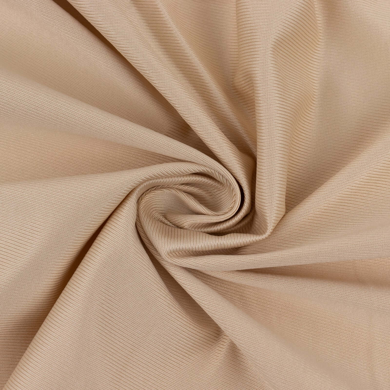 Premium Beige Scuba Polyester Fabric Roll, Wrinkle Free DIY Craft Fabric Bolt- 60x10 Yards