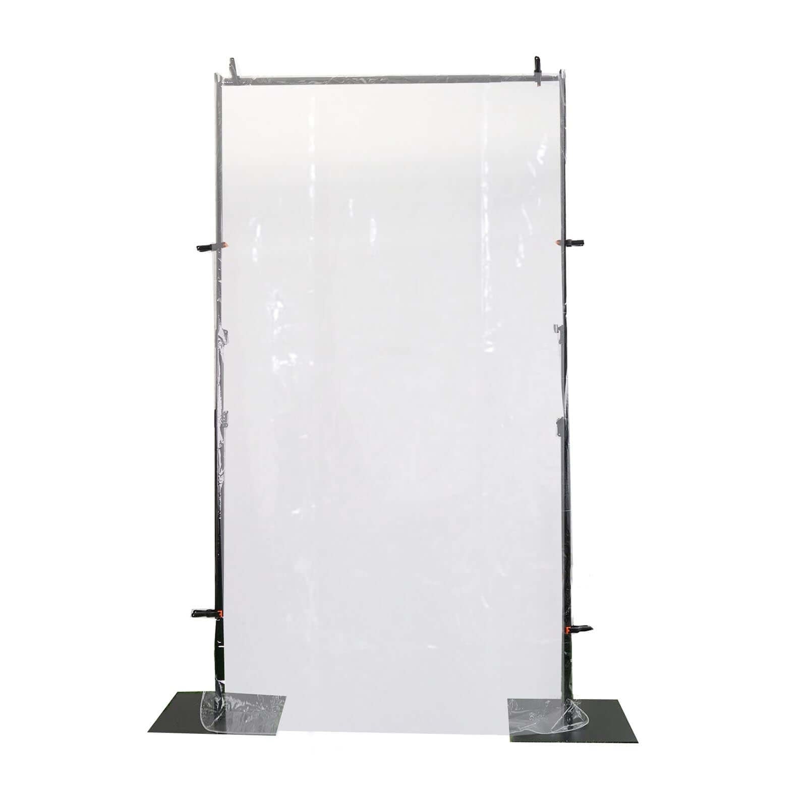 5ft x 9ft Clear Portable Isolation Wall Kit, Floor Standing Sneeze Guard