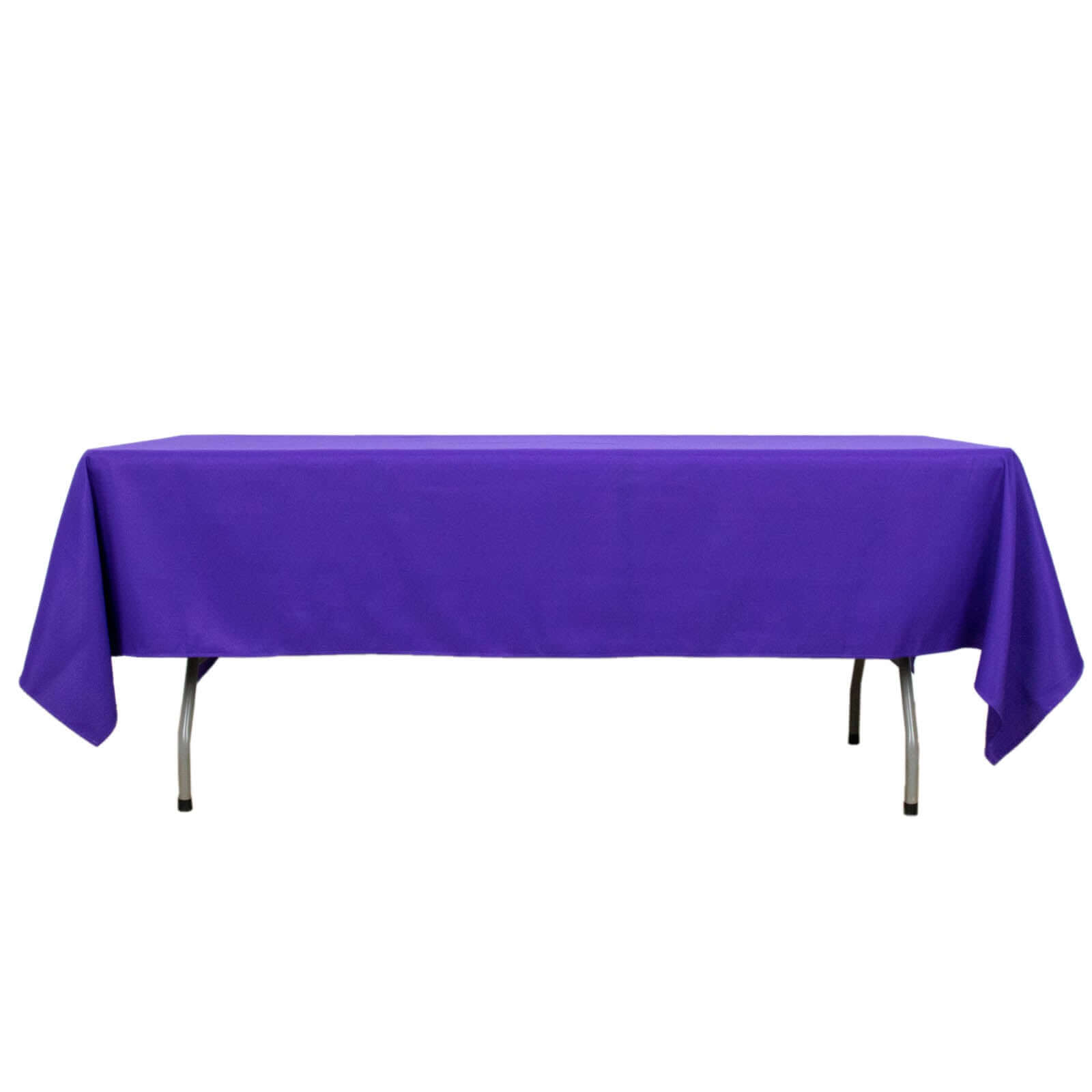 Premium Polyester 60x102 Rectangle Tablecloth Purple - Durable 220GSM Wrinkle-Resistant Table Cover