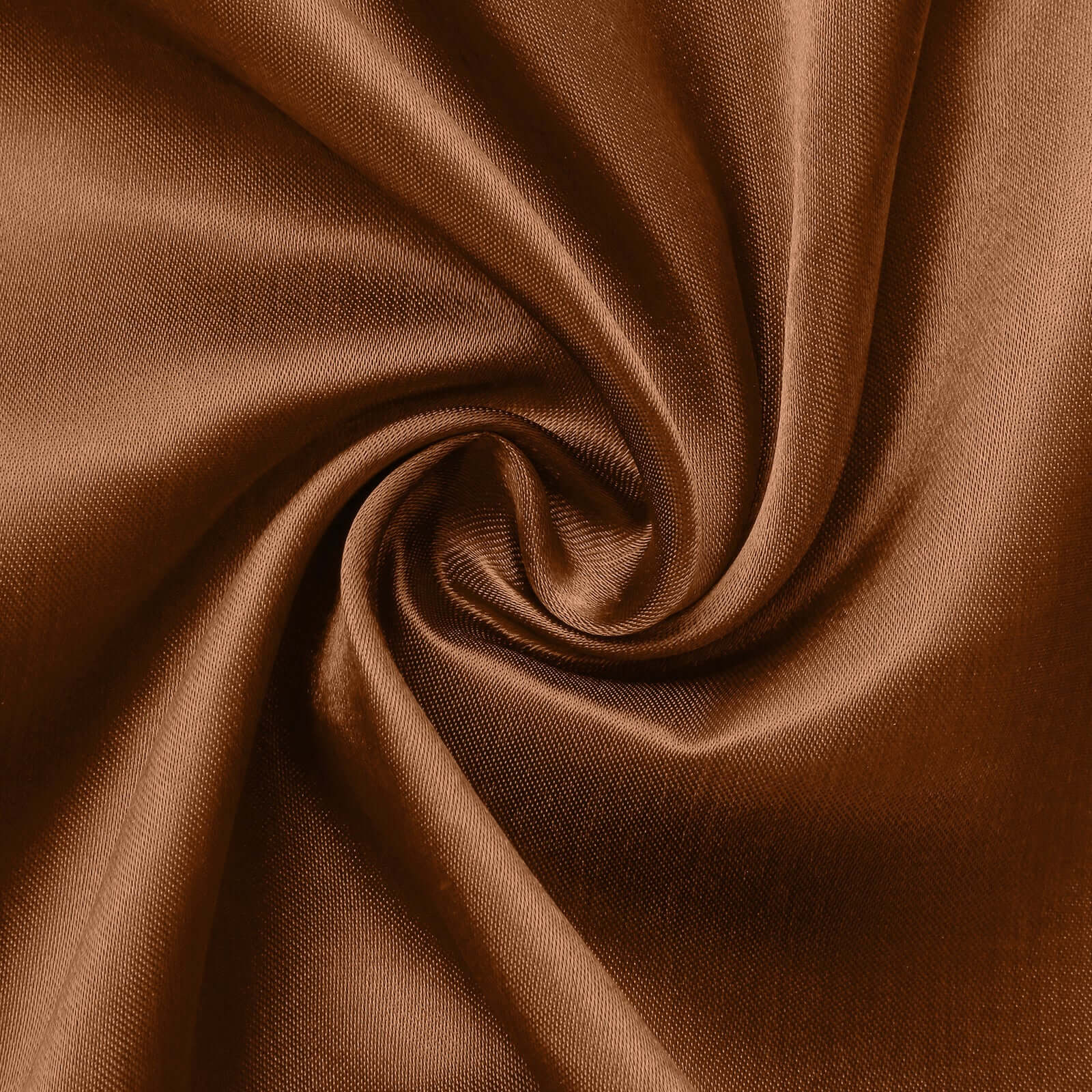 Satin Rectangular 90x132 Tablecloth Cinnamon Brown Satin - Seamless Table Cover