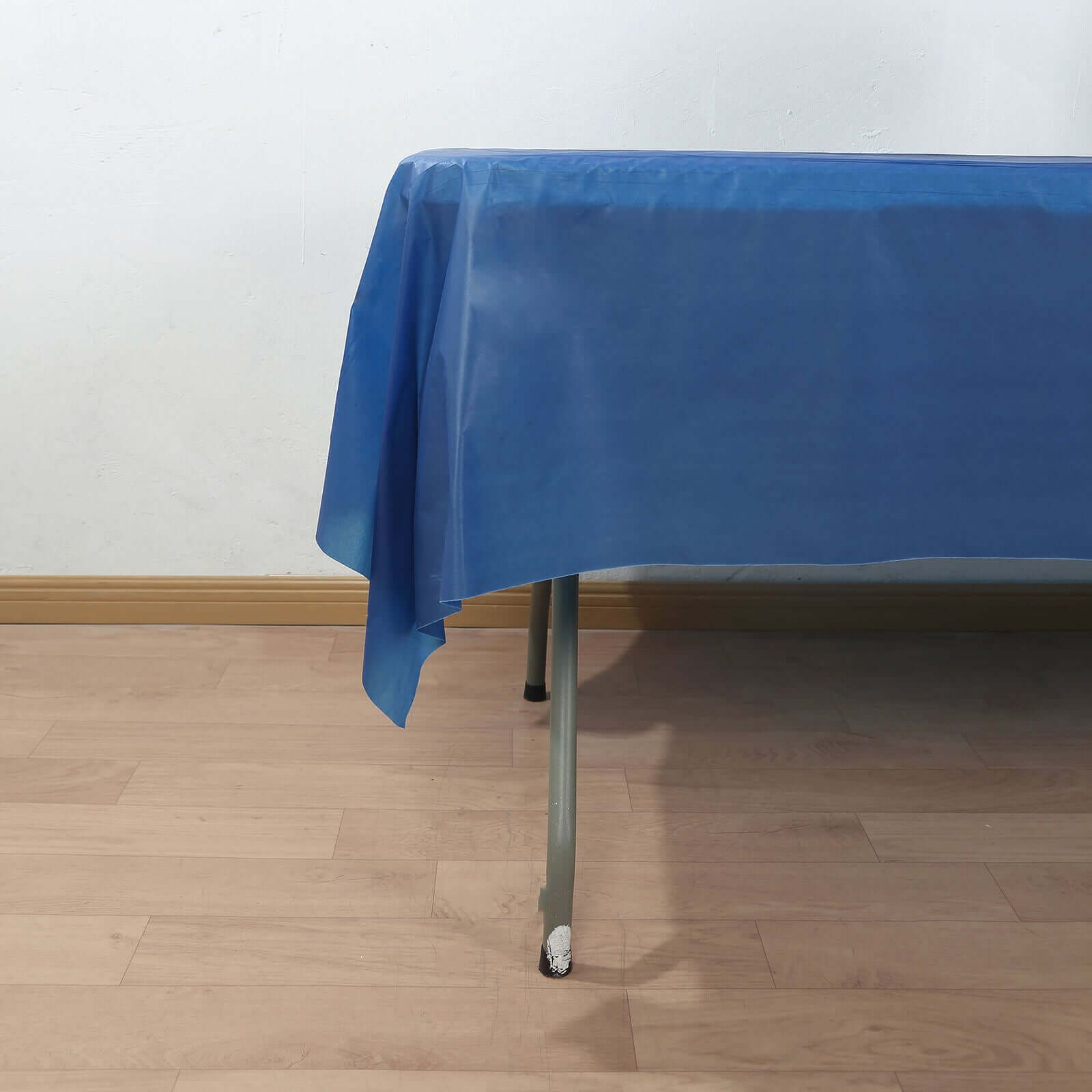 Plastic Table Cover Roll Navy Blue with Slide Cutter - Customizable Disposable Tablecloth Roll 54x300ft