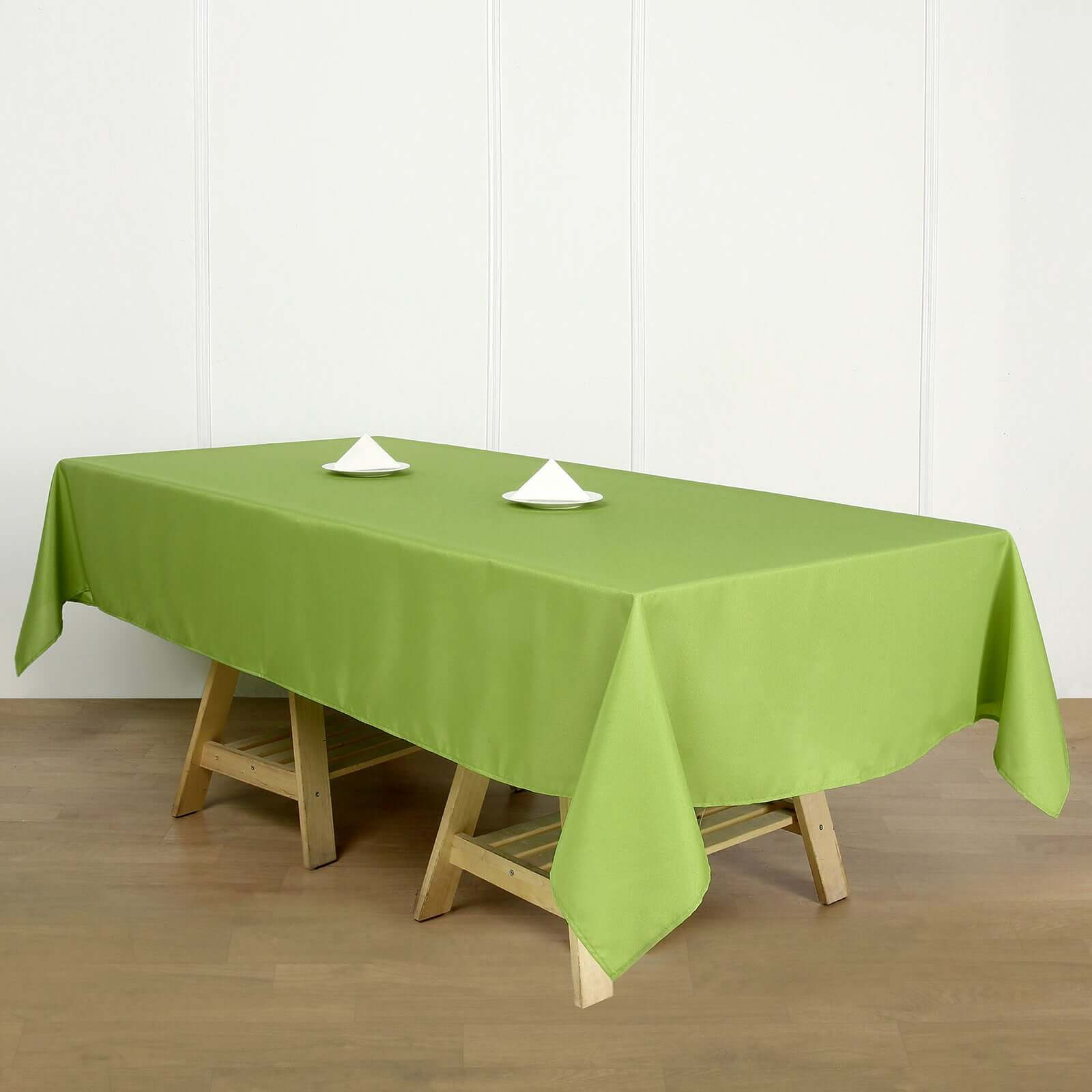 Polyester 60x102 Rectangle Tablecloth Apple Green - Durable and Stylish Table Cover