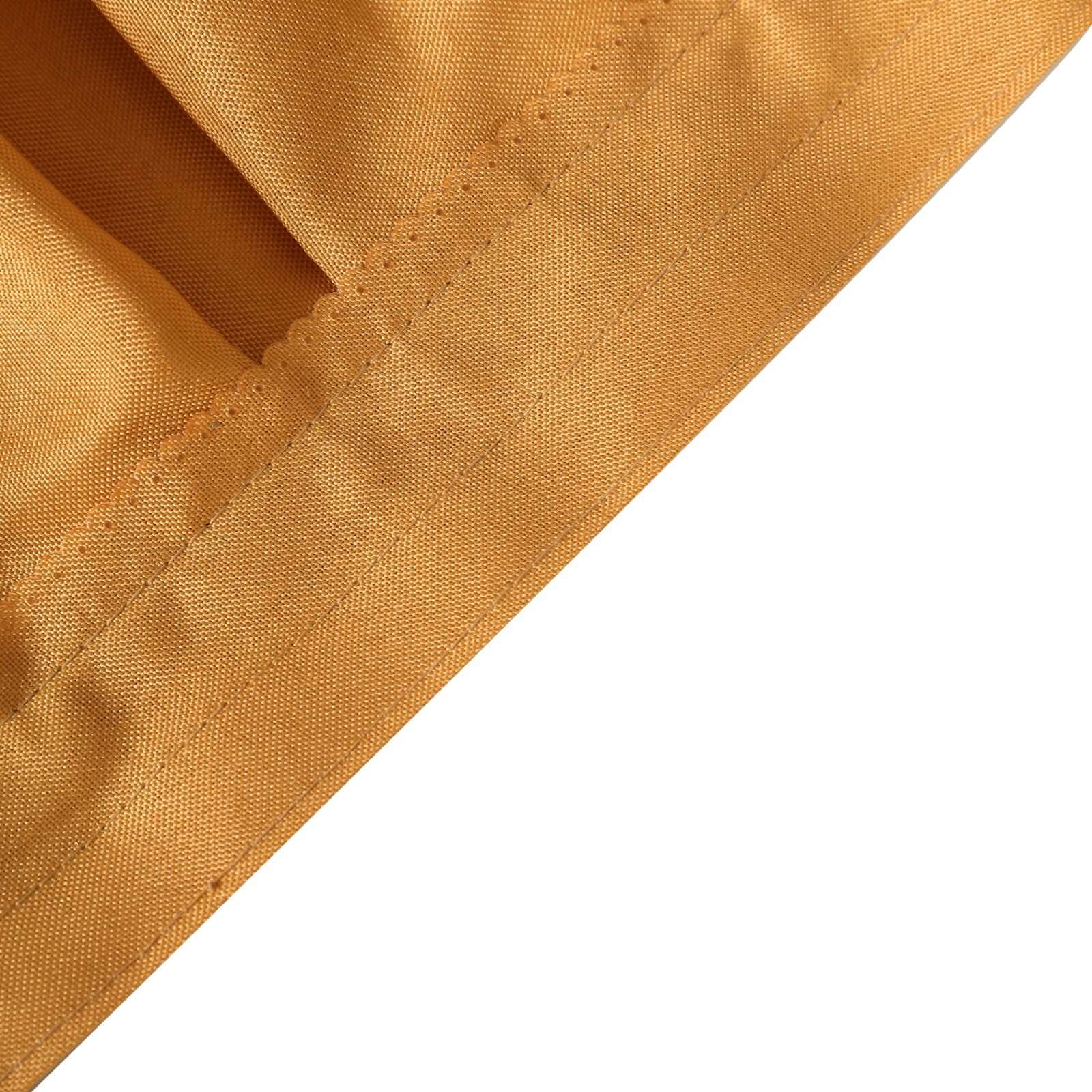 Polyester 21ft Table Skirt Gold - Classic Pleated Design for Weddings & Events