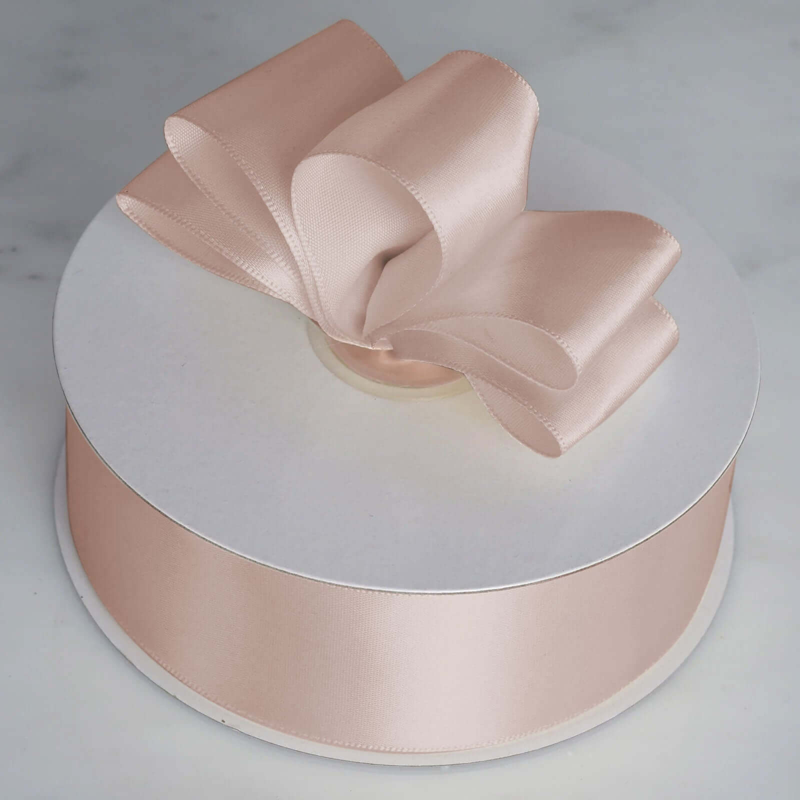 50 Yards 1.5 Nude Single Face Decorative Satin Ribbon