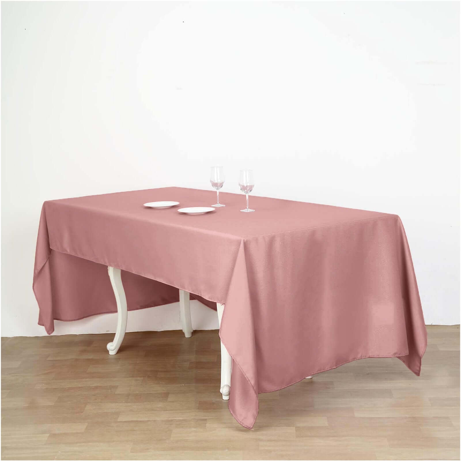 Polyester 60x102 Rectangle Tablecloth Dusty Rose - Durable and Stylish Table Cover