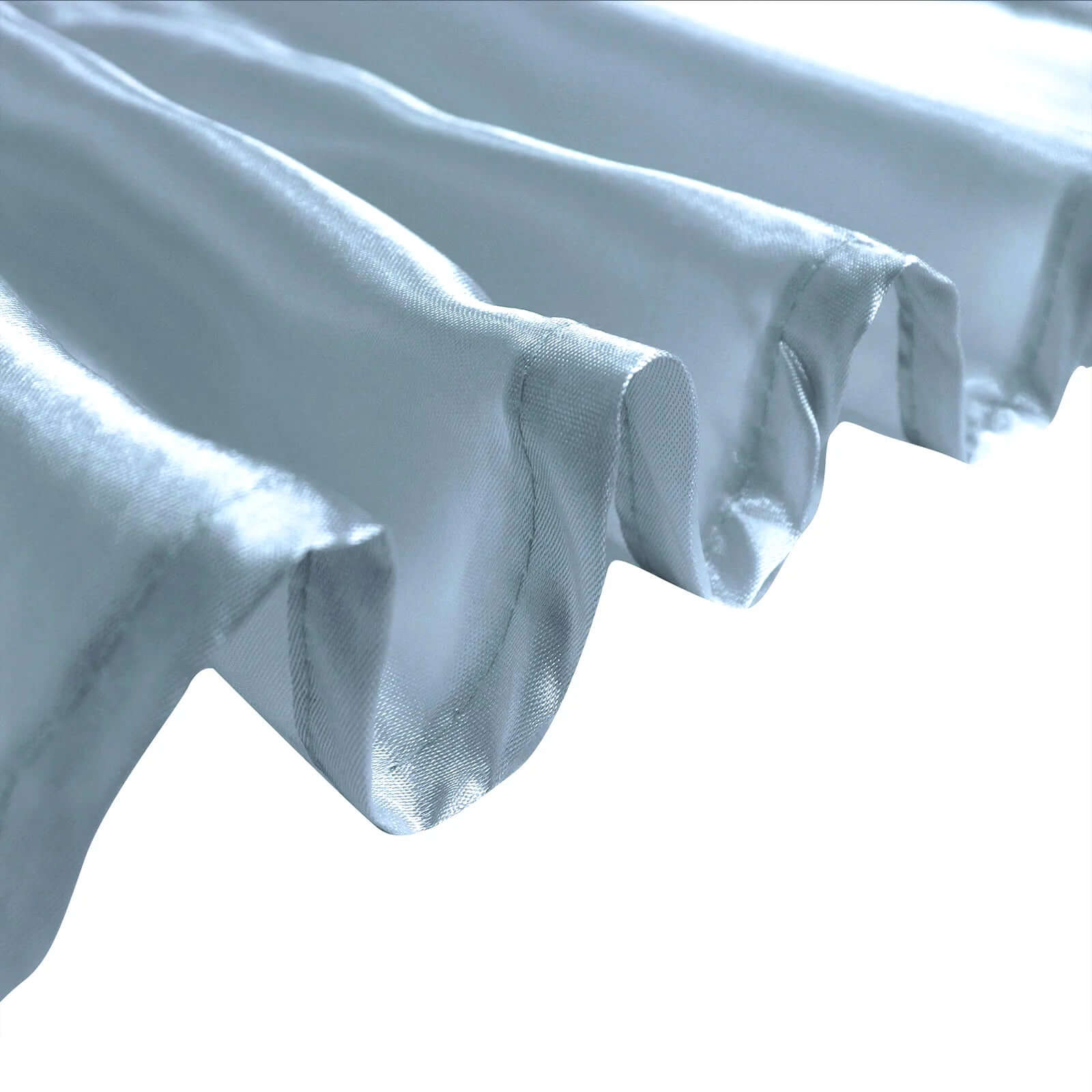 Satin Rectangular 60x102 Tablecloth Dusty Blue - Smooth and Lustrous Table Cover