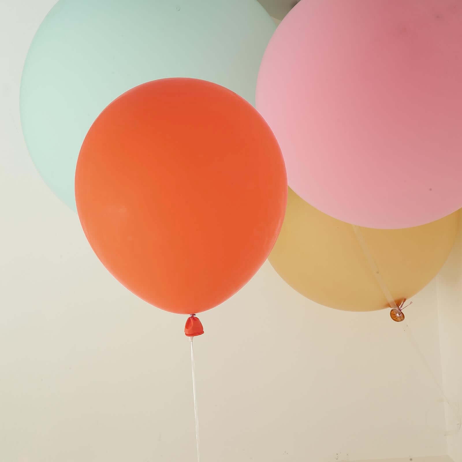 10 Pack 18 Matte Pastel Orange Helium or Air Latex Party Balloons