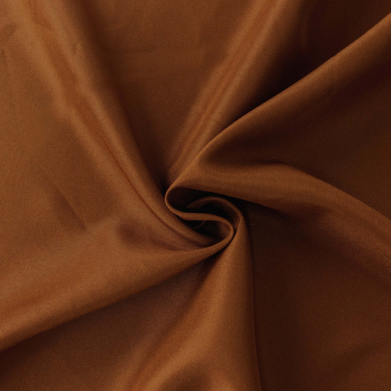 Polyester 108 Round Tablecloth Cinnamon Brown - Wrinkle-Resistant Table Cover