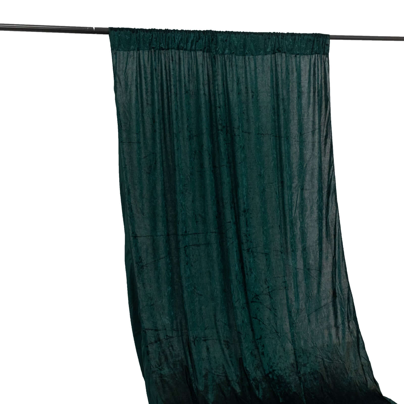 5ftx12ft Hunter Emerald Green Premium Smooth Velvet Event Curtain Drapes, Privacy Backdrop Event Panel with Rod Pocket