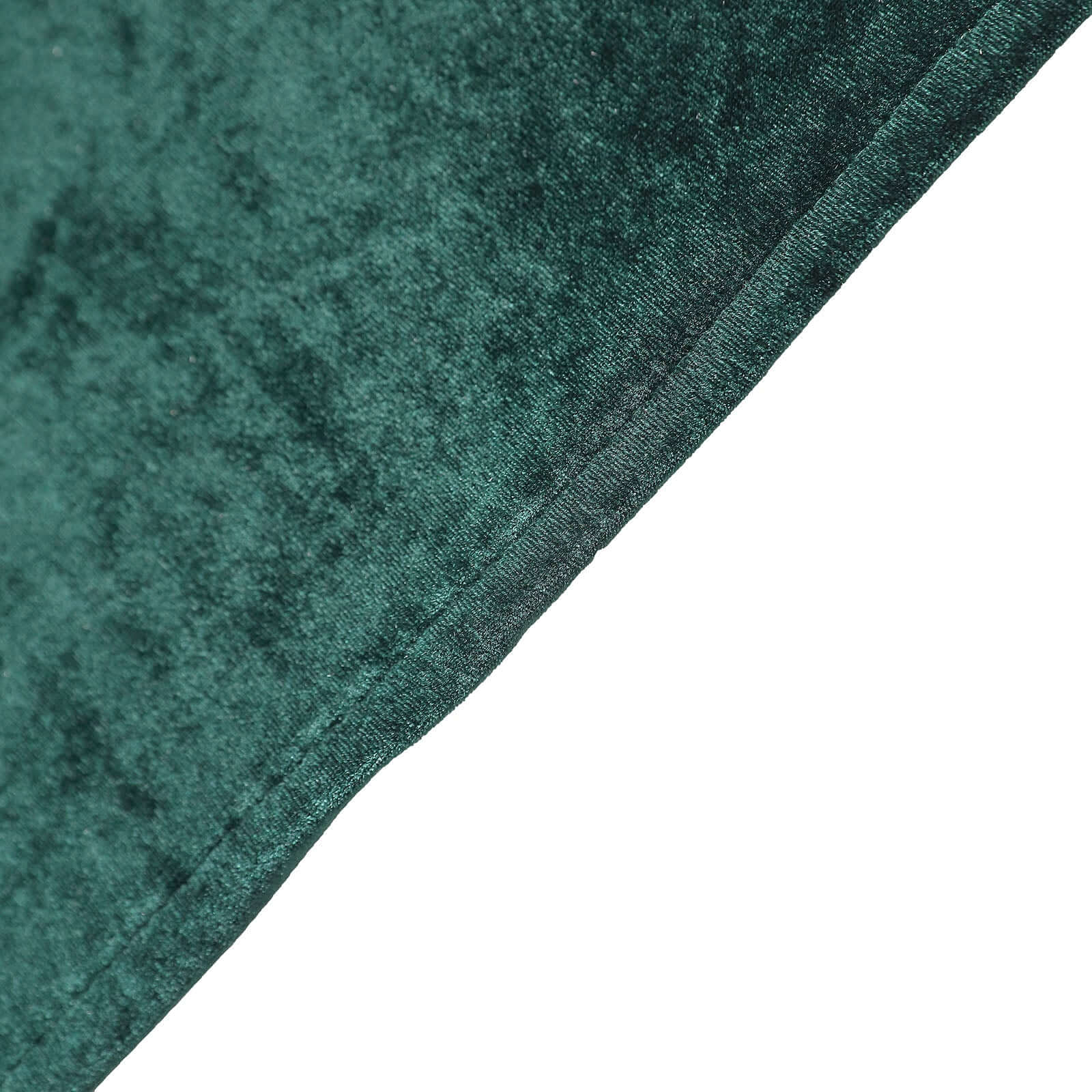 Velvet Spandex 6ft Rectangle Tablecloth Hunter Emerald Green - Fitted Wrinkle-Free Design for 72x30 Tables