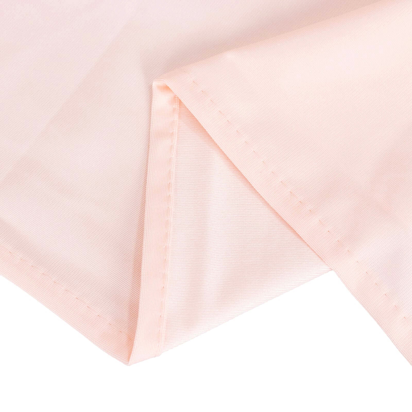 Premium Scuba Rectangular 90x156 Tablecloth Blush - Wrinkle Free, Stain Resistant & Seamless Table Cover