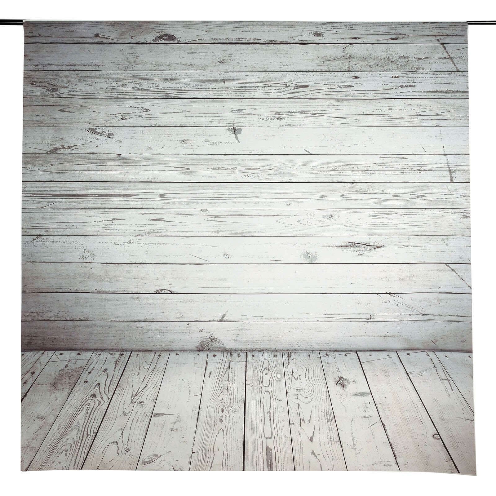 8ftx8ft White Gray Distressed Wood Panels Vinyl Photography Backdrop