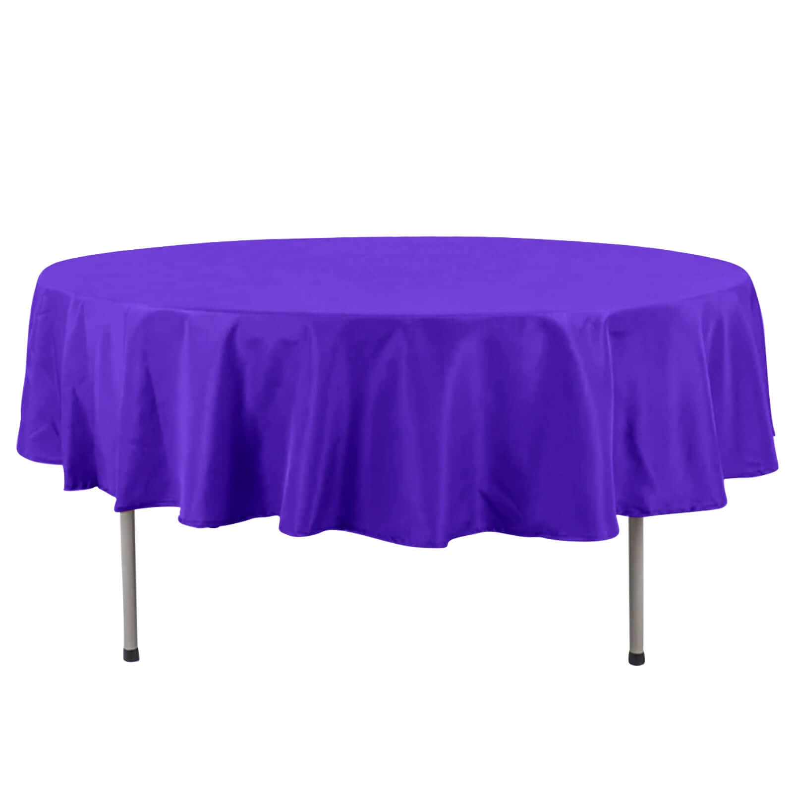 Premium Polyester 90 Round Tablecloth Purple - Stain and Wrinkle-Resistant Design with 220GSM Thickness Table Cover