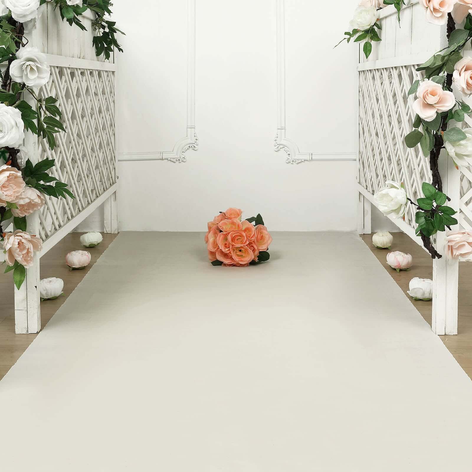 40x100ft Ivory PVC Aisle Runner