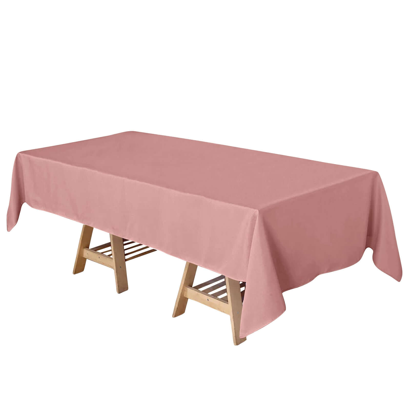 Polyester 60x102 Rectangle Tablecloth Dusty Rose - Durable and Stylish Table Cover