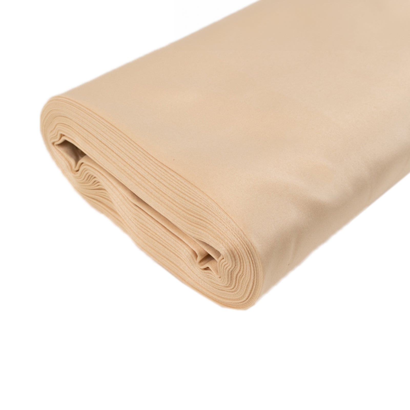54x10 Yards Beige Lamour Satin Fabric Bolt, Heavy Matte Satin Fabric By The Yard