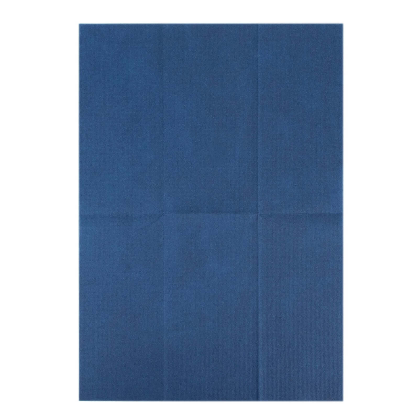 20-Pack Paper Linen-Like Napkins Navy Blue - Disposable Hygienic Airlaid Guest Towels 8.5x4