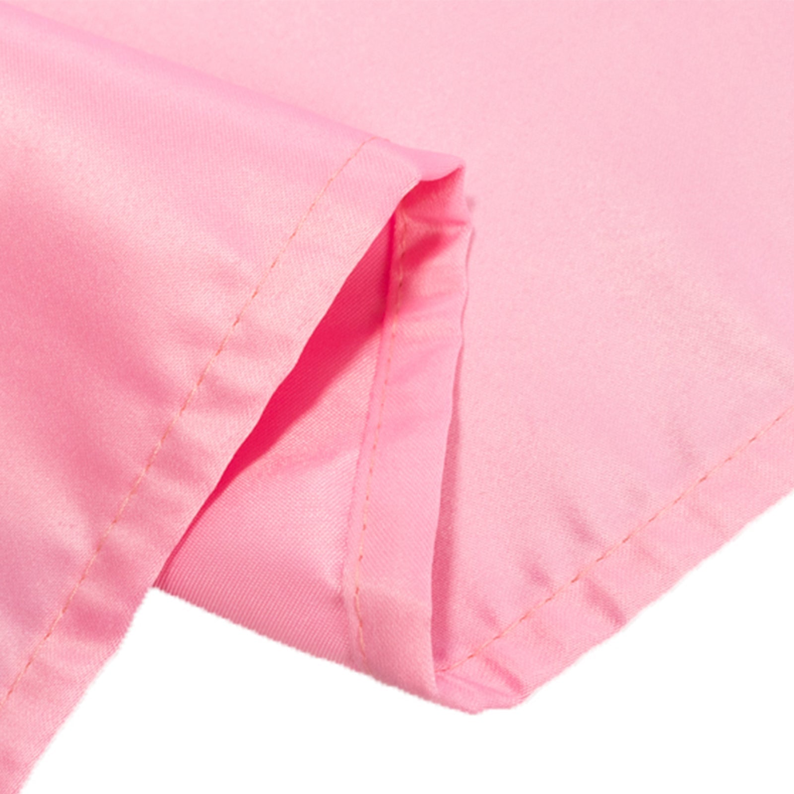 Lamour Satin 60x102 Rectangle Tablecloth Pink - Durable & Silky Soft Feel Table Cover