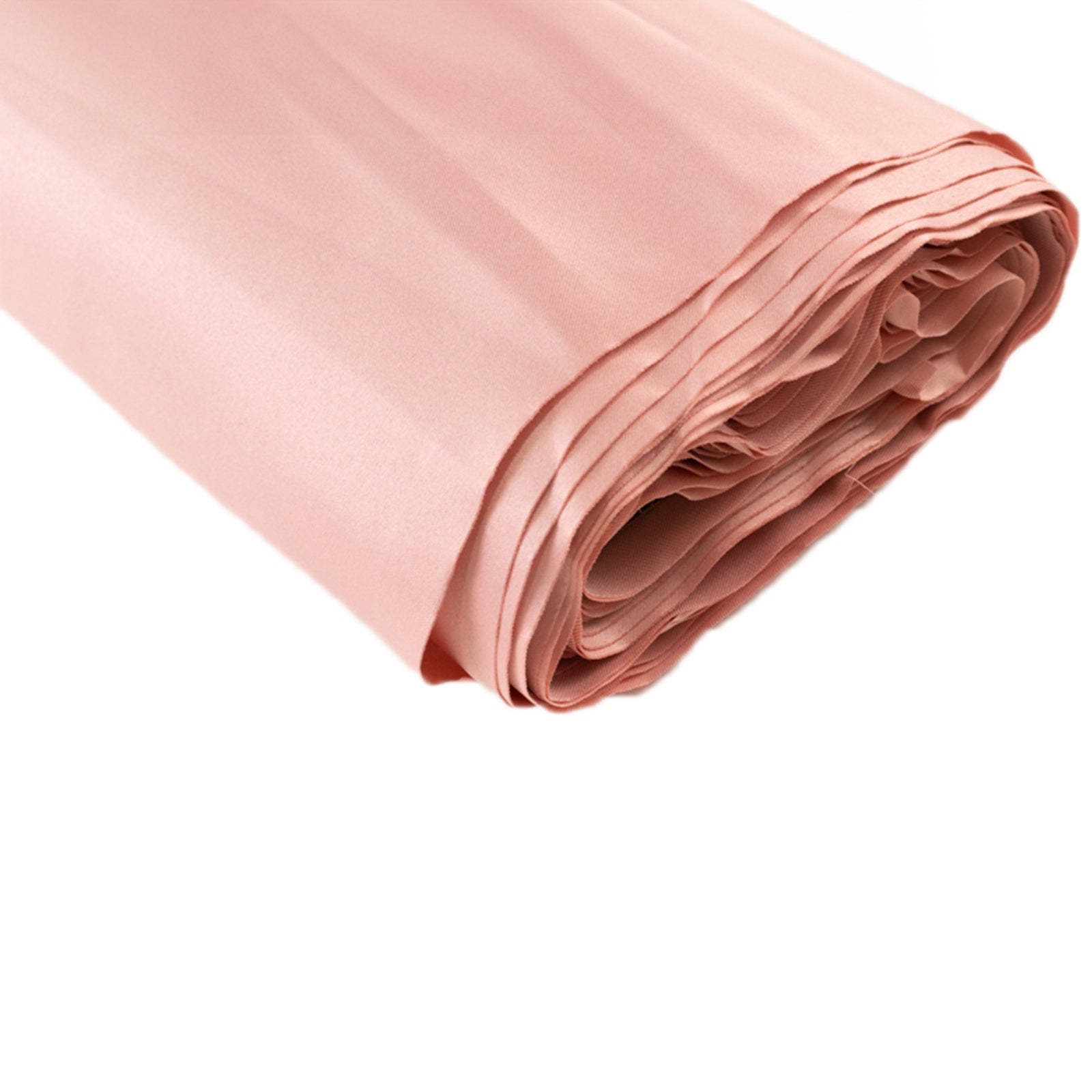 54x10 Yards Dusty Rose Lamour Satin Fabric Bolt, Heavy Matte Satin Fabric By The Yard