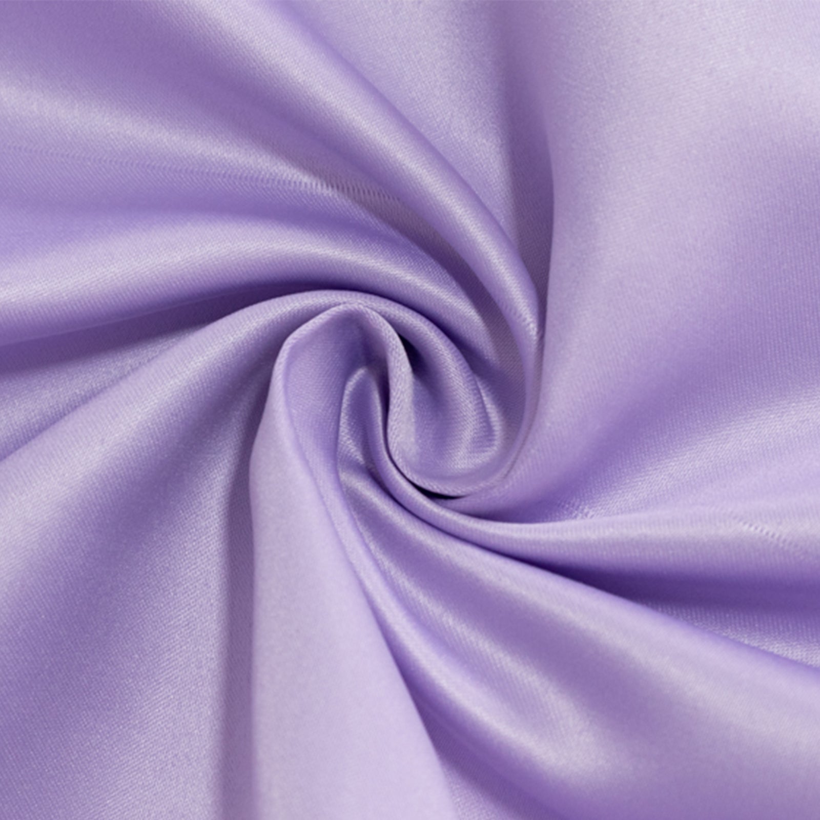 Lamour Satin 120 Round Tablecloth Lavender Lilac - Seamless Table Cover with Soft Tempered Sheen