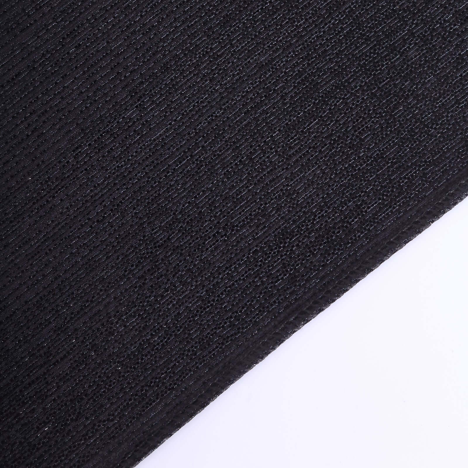 Polyester 12x108 Table Runner Black Shimmer Sequin Dots - Wrinkle-Free Finish Table Linen