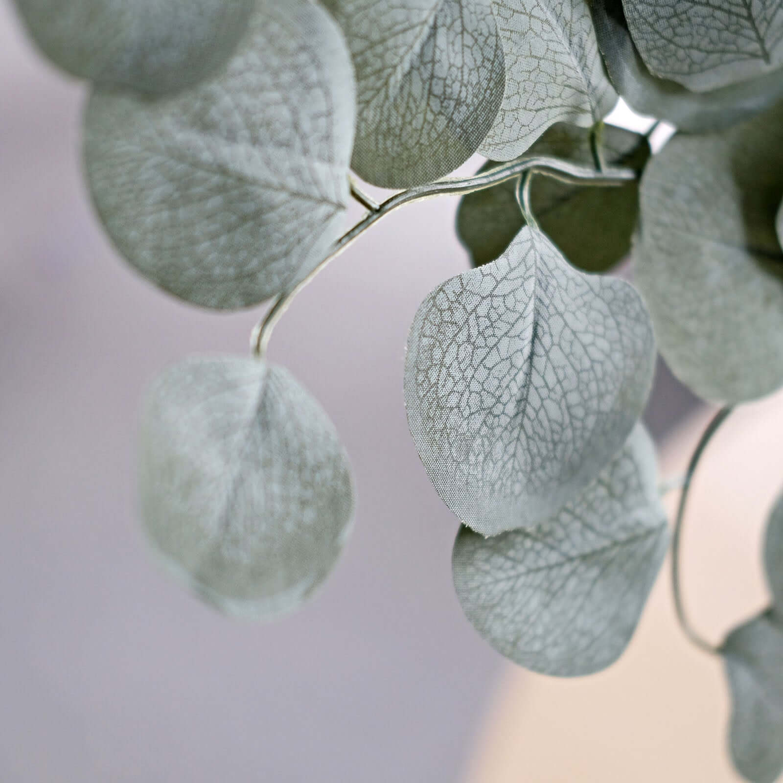 4 Pack 25 Frosted Green Artificial Silk Eucalyptus Leaf Branches