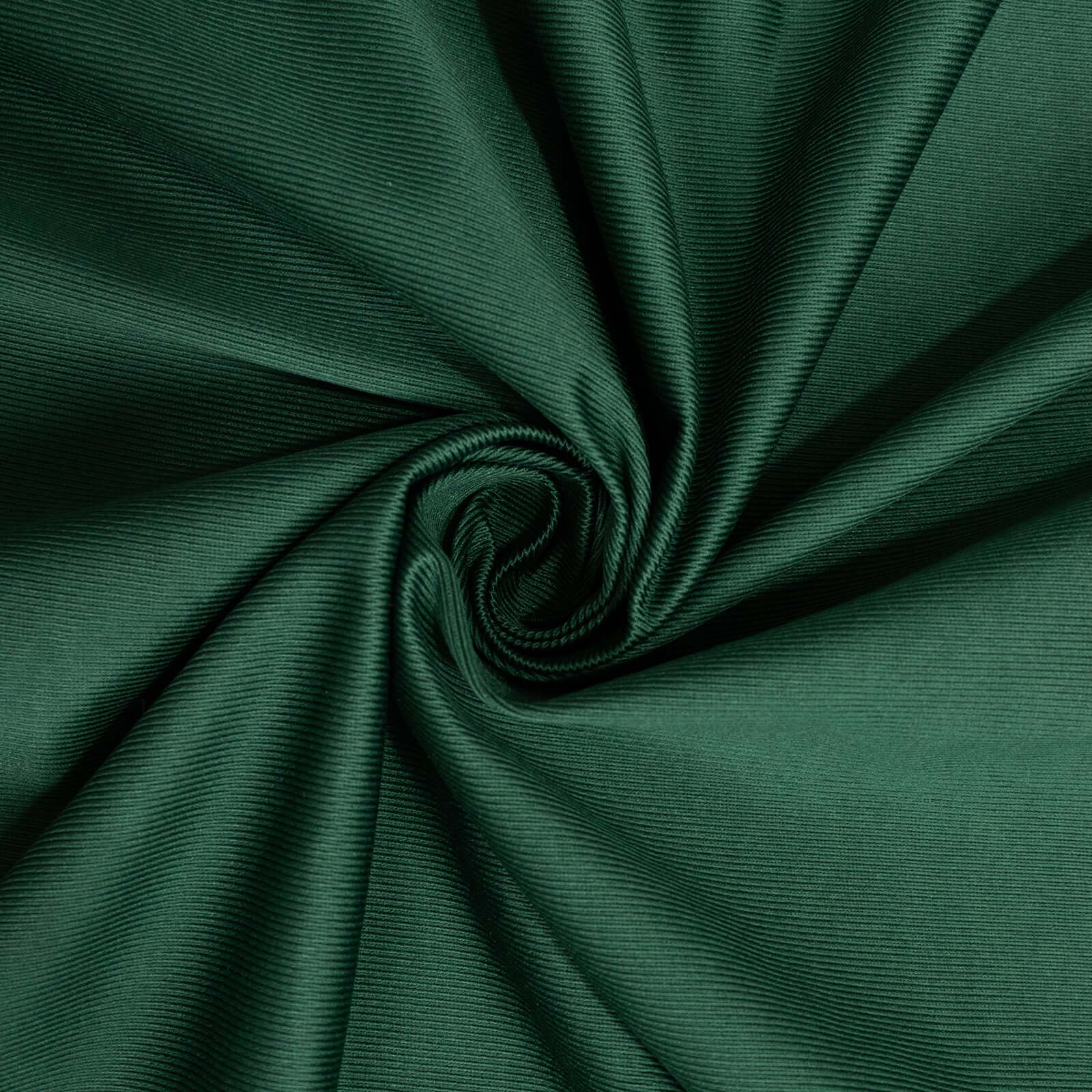 Hunter Emerald Green Scuba Polyester Event Curtain Drapes, Durable Flame Resistant Backdrop Event Panel Wrinkle Free with Rod Pockets - 5ftx14ft