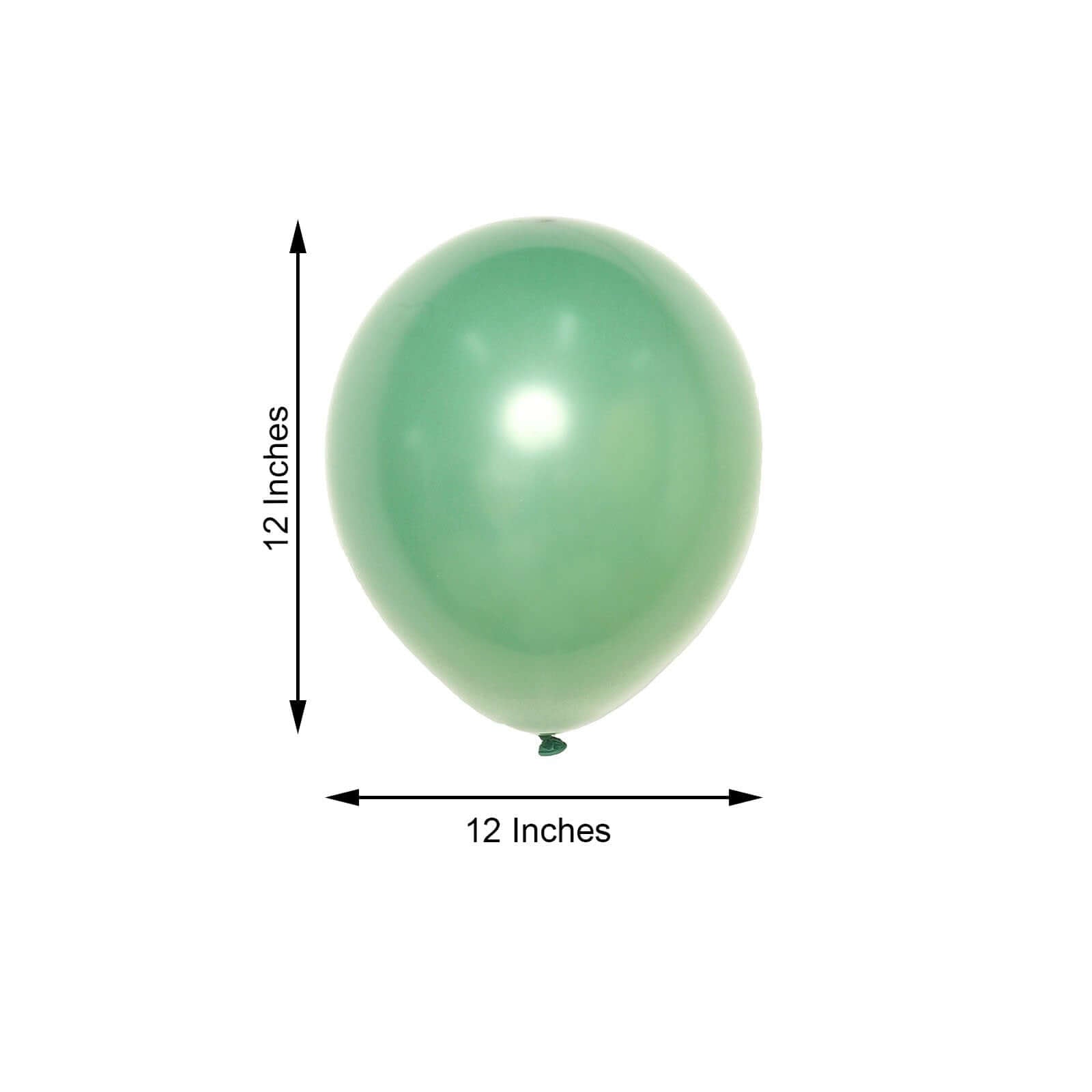 25 Pack 12 Matte Pastel Dusty Sage Green Helium Air Latex Party Balloons