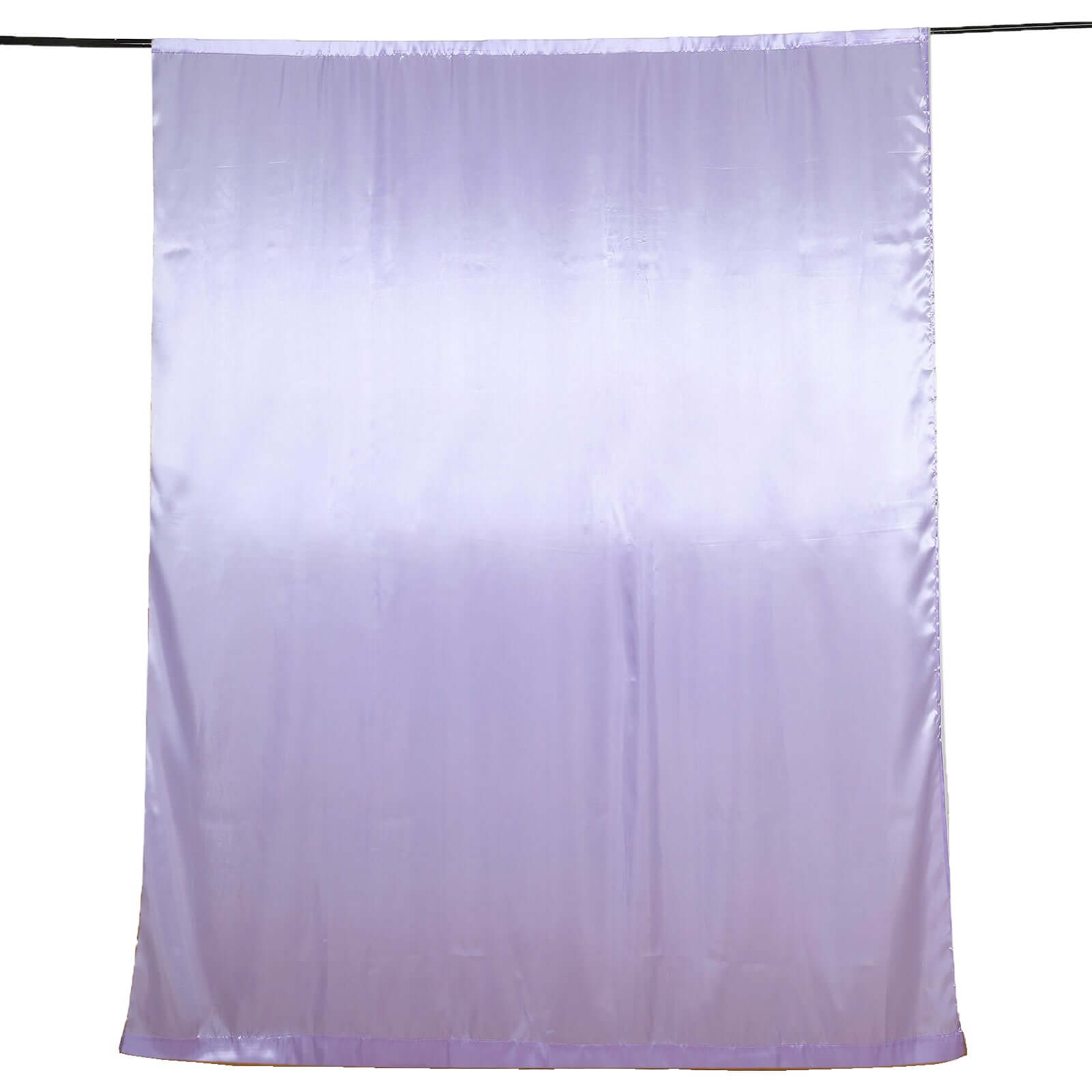 8ftx10ft Lavender Lilac Satin Event Curtain Drapes, Backdrop Event Panel