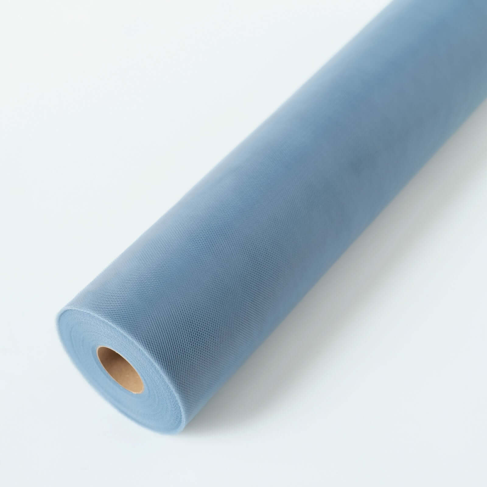 18x100 Yards Dusty Blue Tulle Fabric Bolt, Sheer Fabric Spool Roll For Crafts