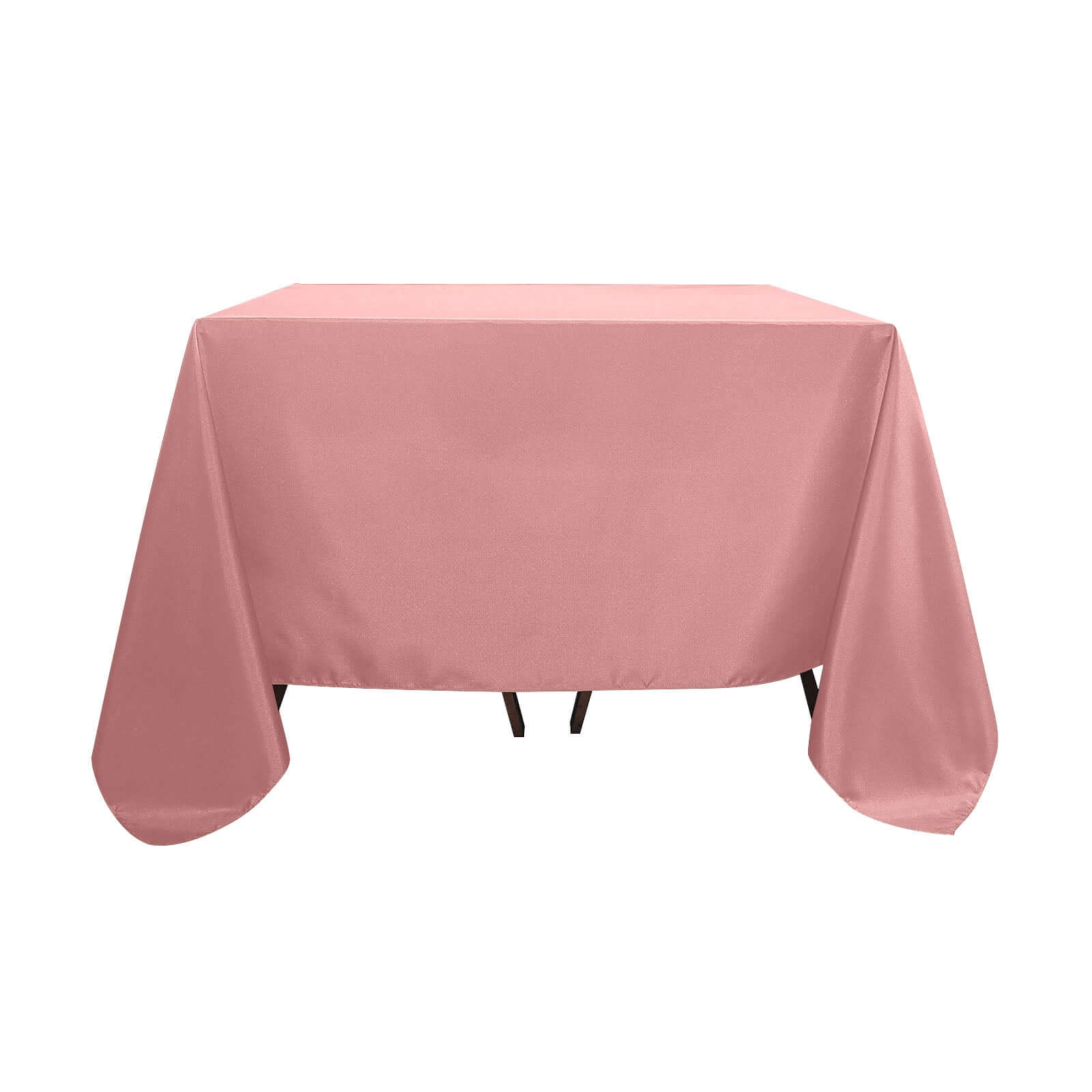 Polyester Square 90x90 Tablecloth Dusty Rose - Wrinkle-Resistant & Durable Table Cover